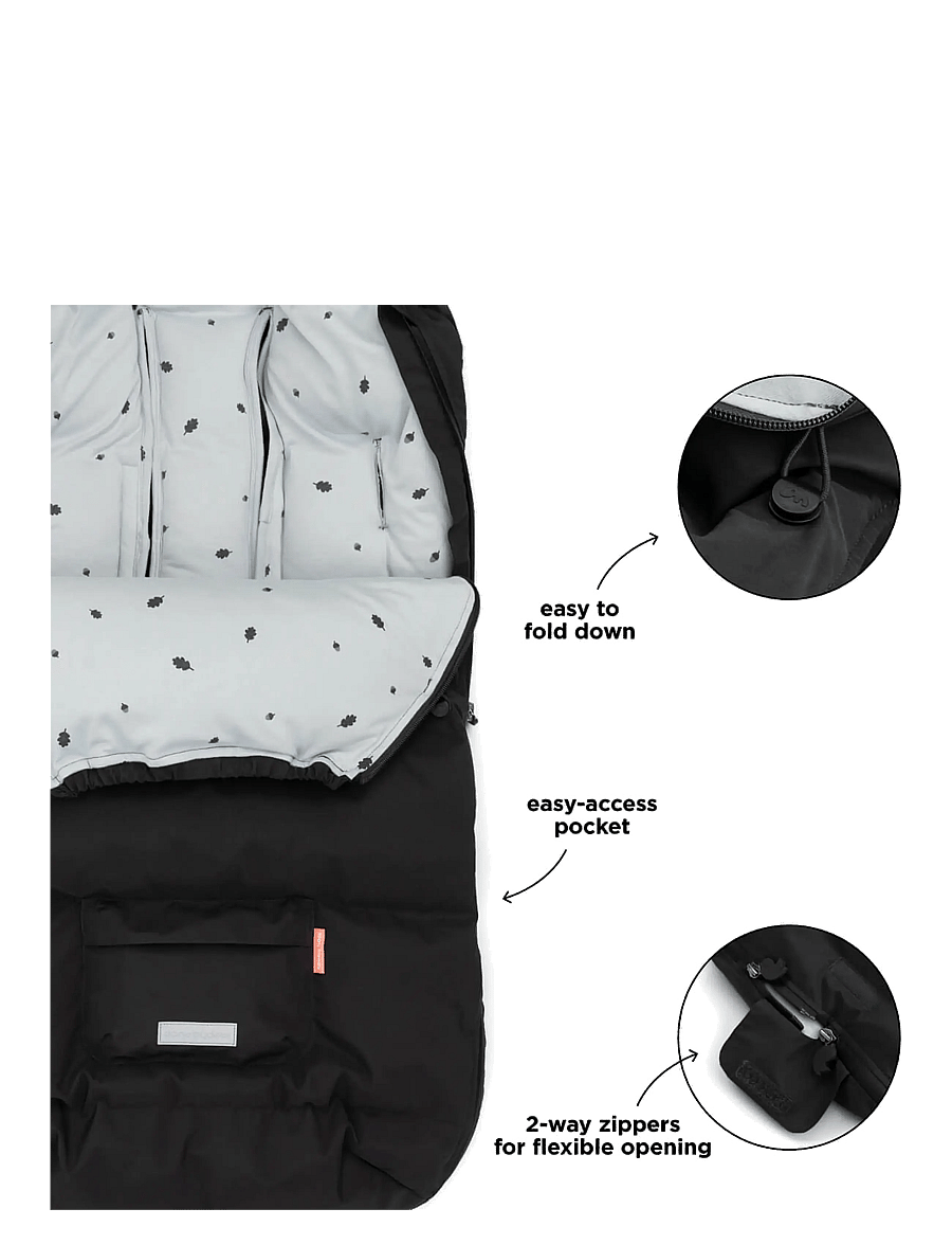 Done by Deer - Footmuff winter Black - black - 4