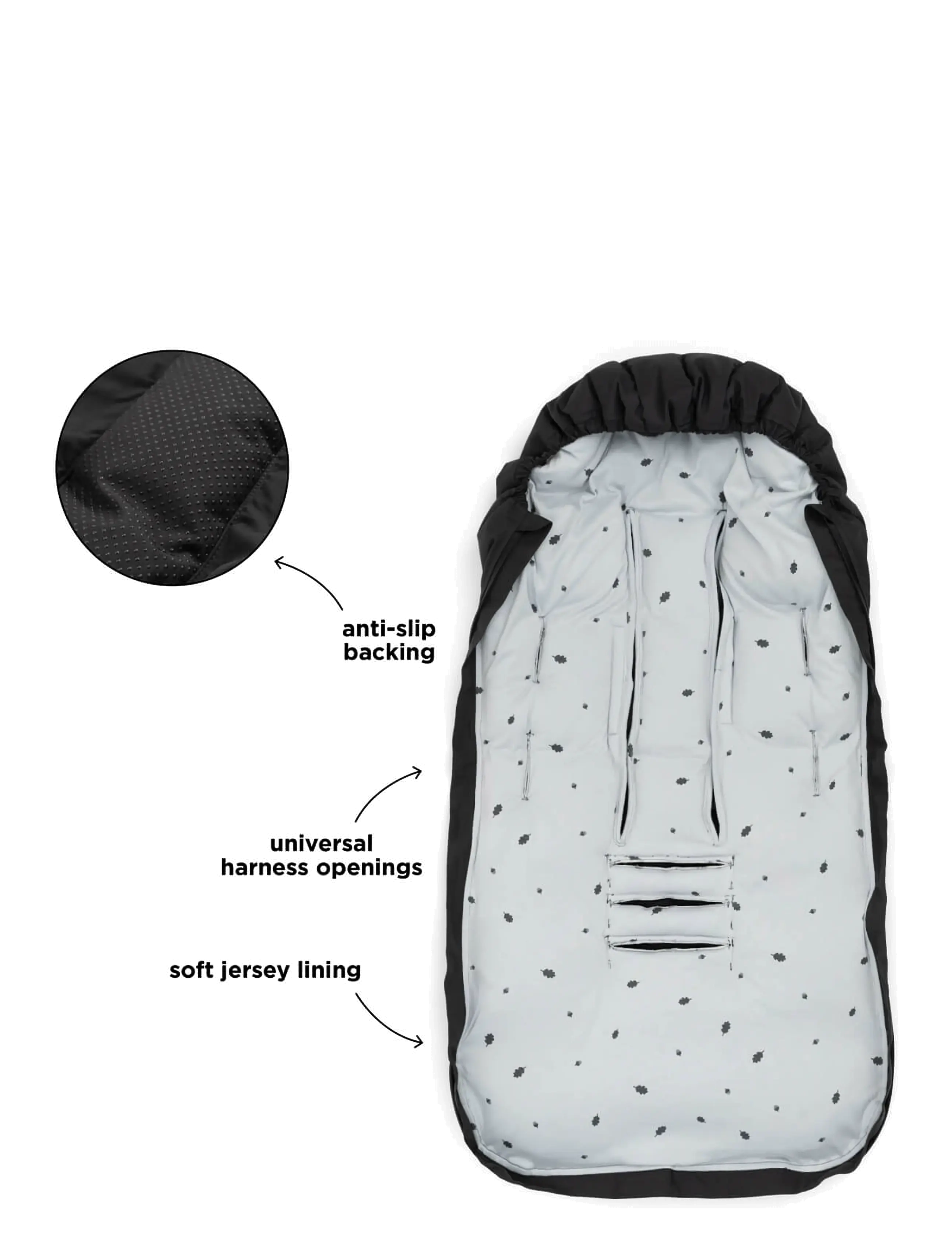 Done by Deer - Footmuff winter Black - black - 5