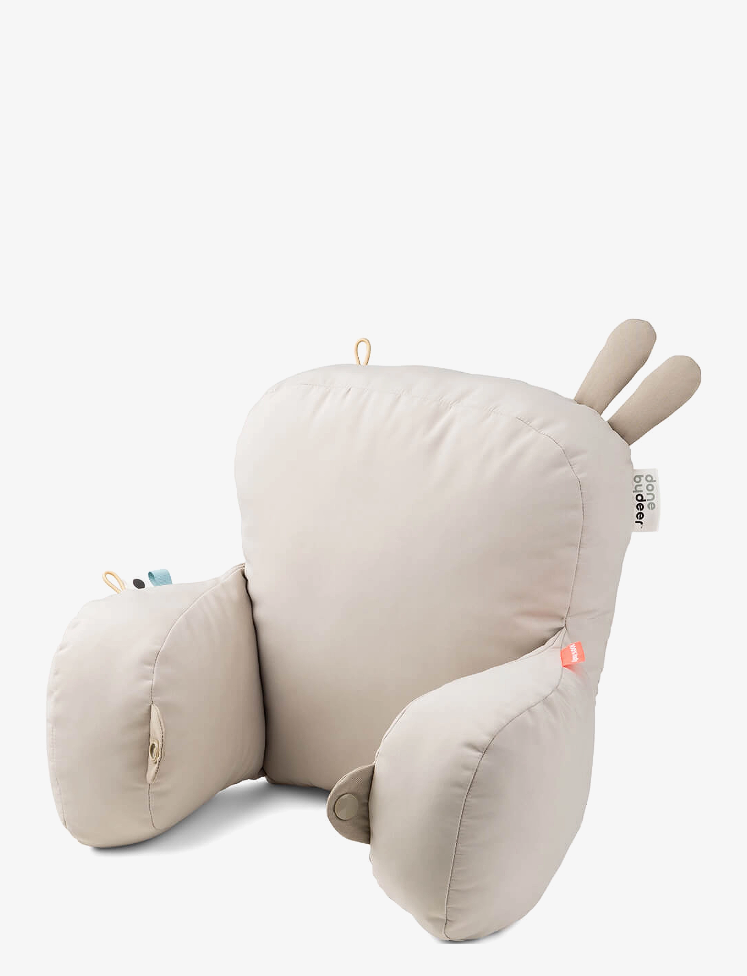 Done by Deer Pram Pillow Lalee Sand, Børn, Barnevogns Ryglænspude, Cream, Str: ONE SIZE