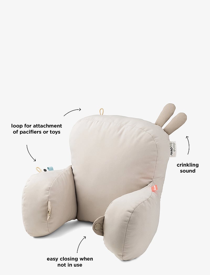 Done by Deer - Pram pillow Lalee Sand - kissen für kinderwagen - sand - 2