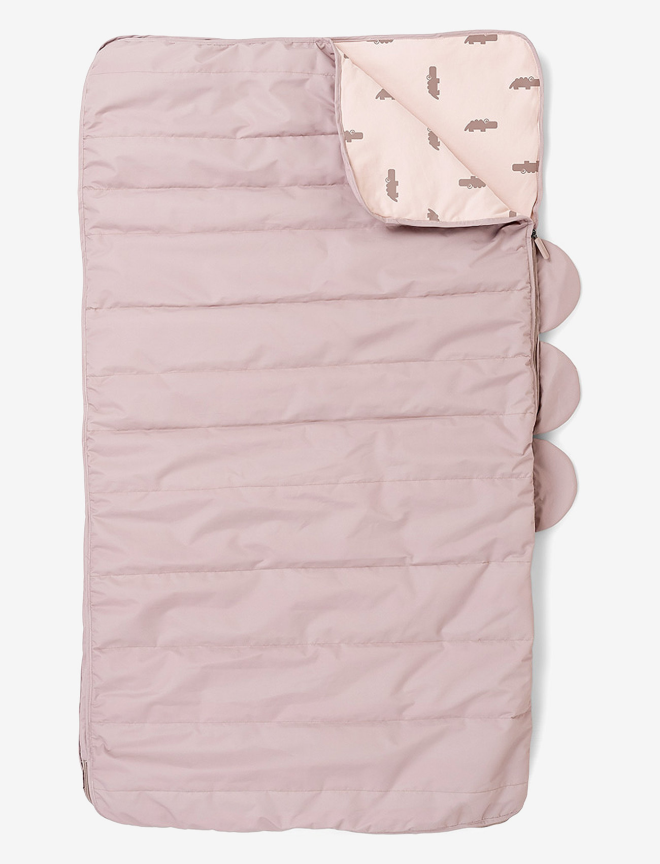 Done by Deer - Quilted kids slumber bag Croco Powder - powder - 0