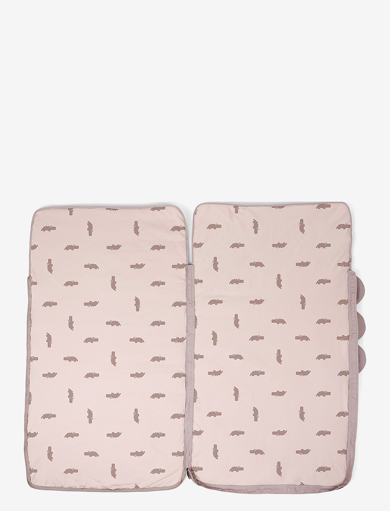 Done by Deer - Quilted kids slumber bag Croco Powder - powder - 1