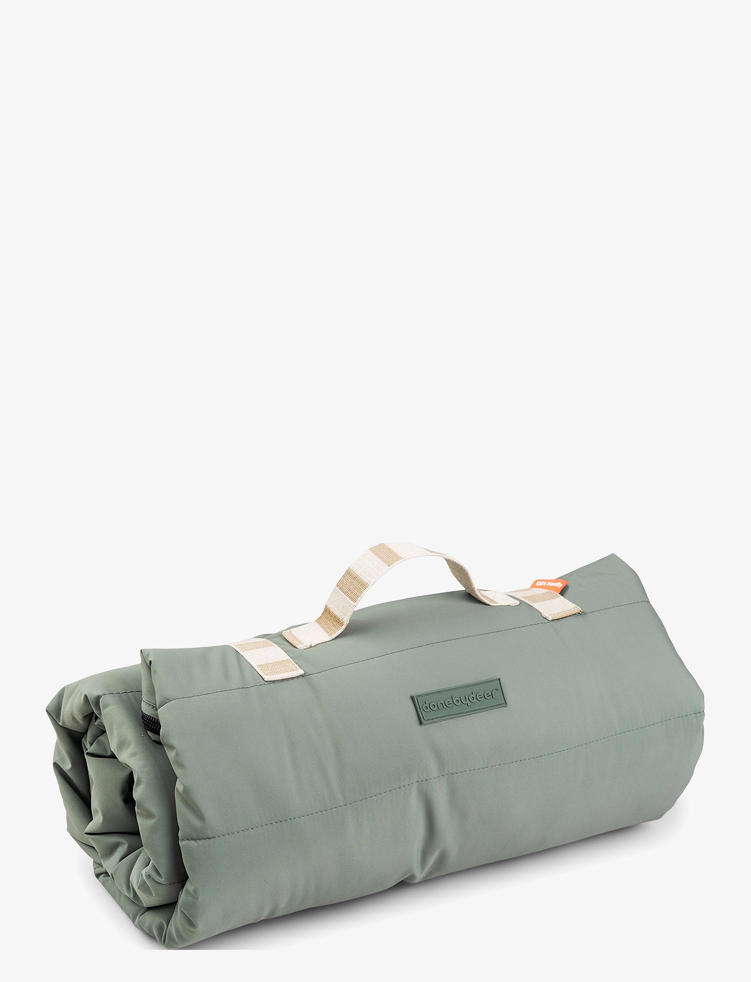 Done by Deer - Quilted kids slumber bag Croco Green - green - 3