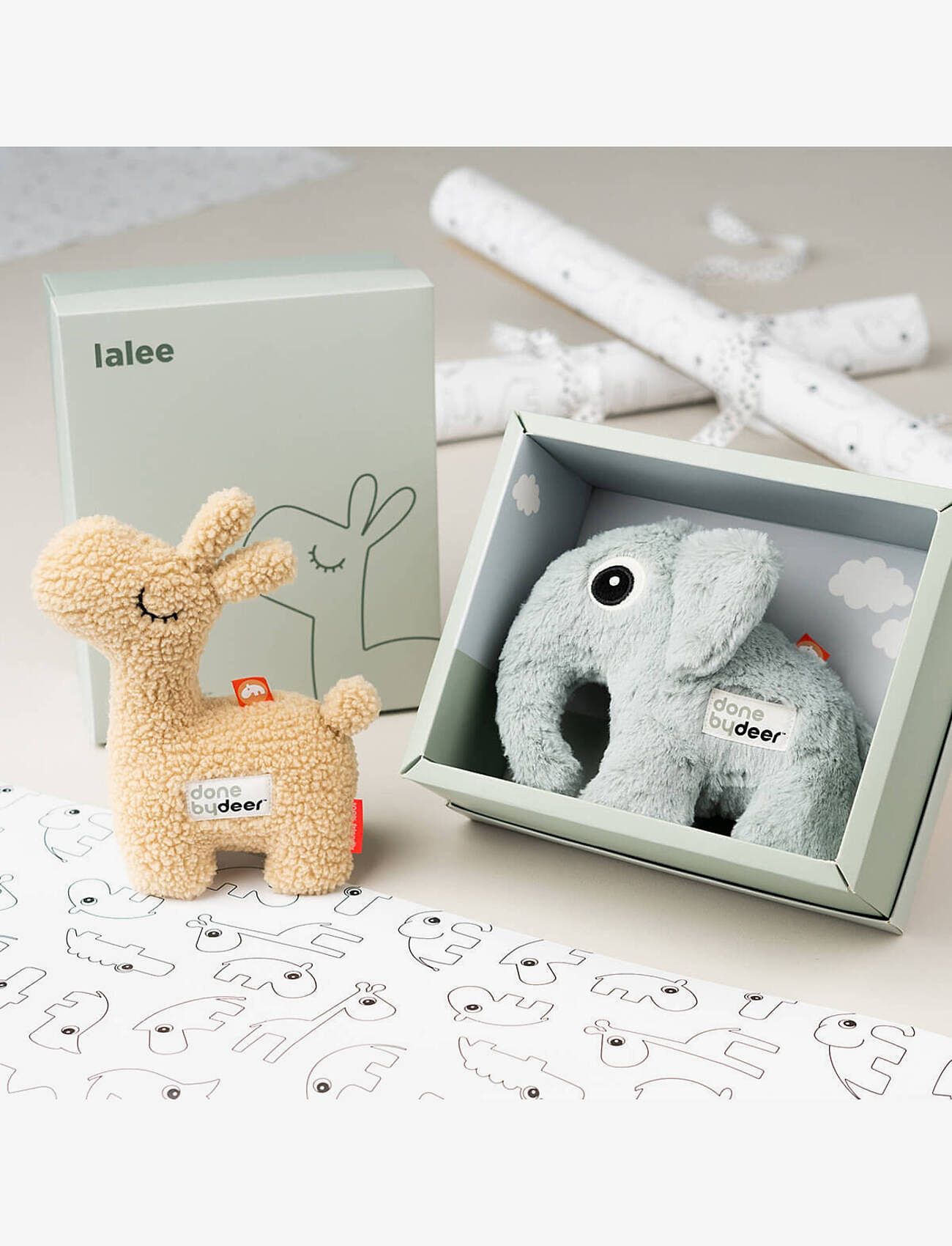 Done by Deer - Soft toy gift box Lalee Sand - mjukisdjur - sand - 5