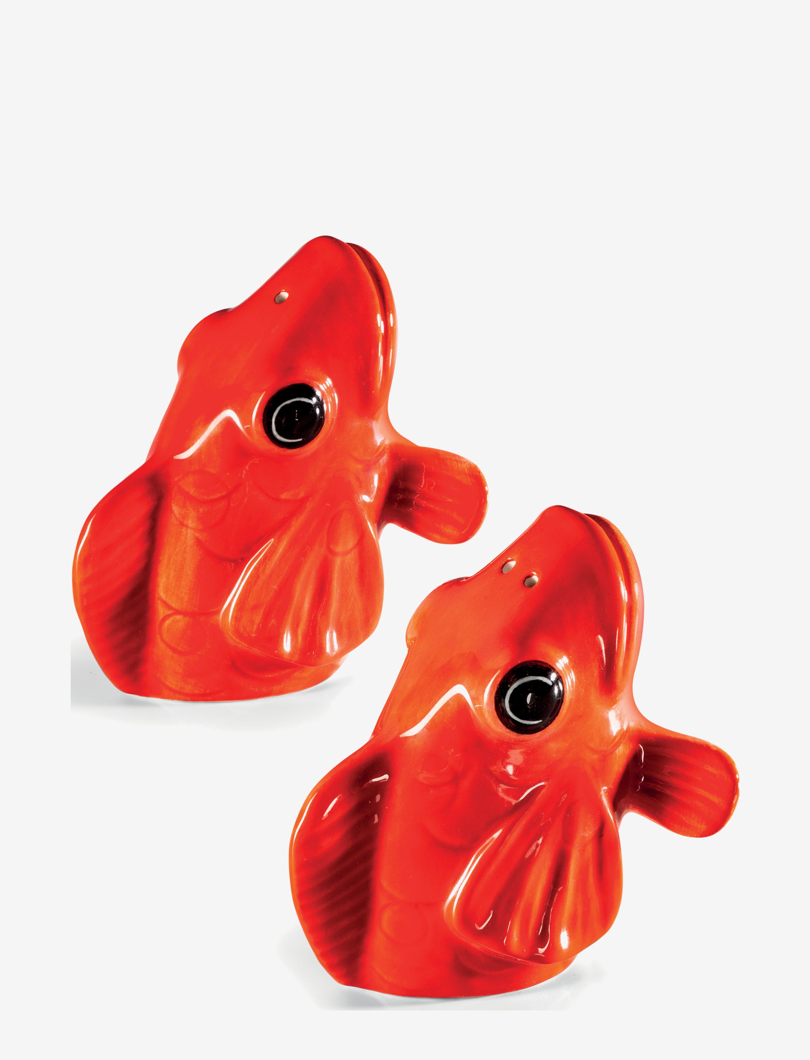DONKEY Salt- Und Pepper Shakers - Fishes For Dishes Rot - H:8.5CM - Unisex