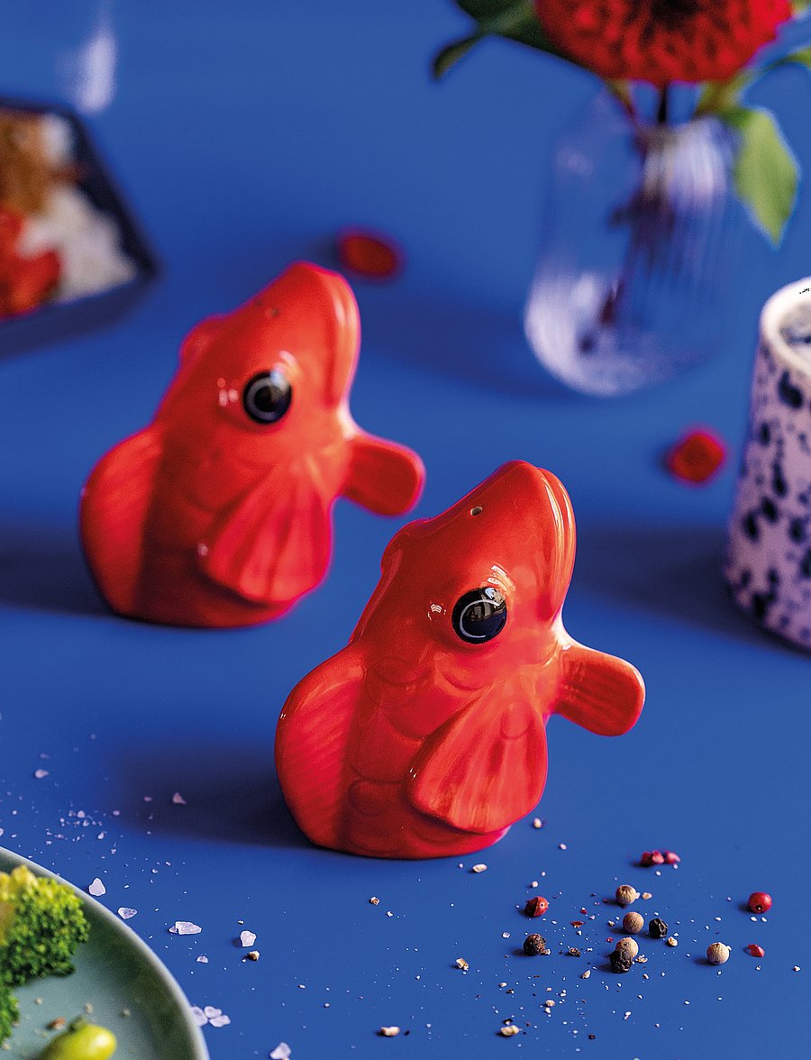Donkey - Salt- and pepper shakers - Fishes for Dishes - soola- ja pipraveskid - red - 4