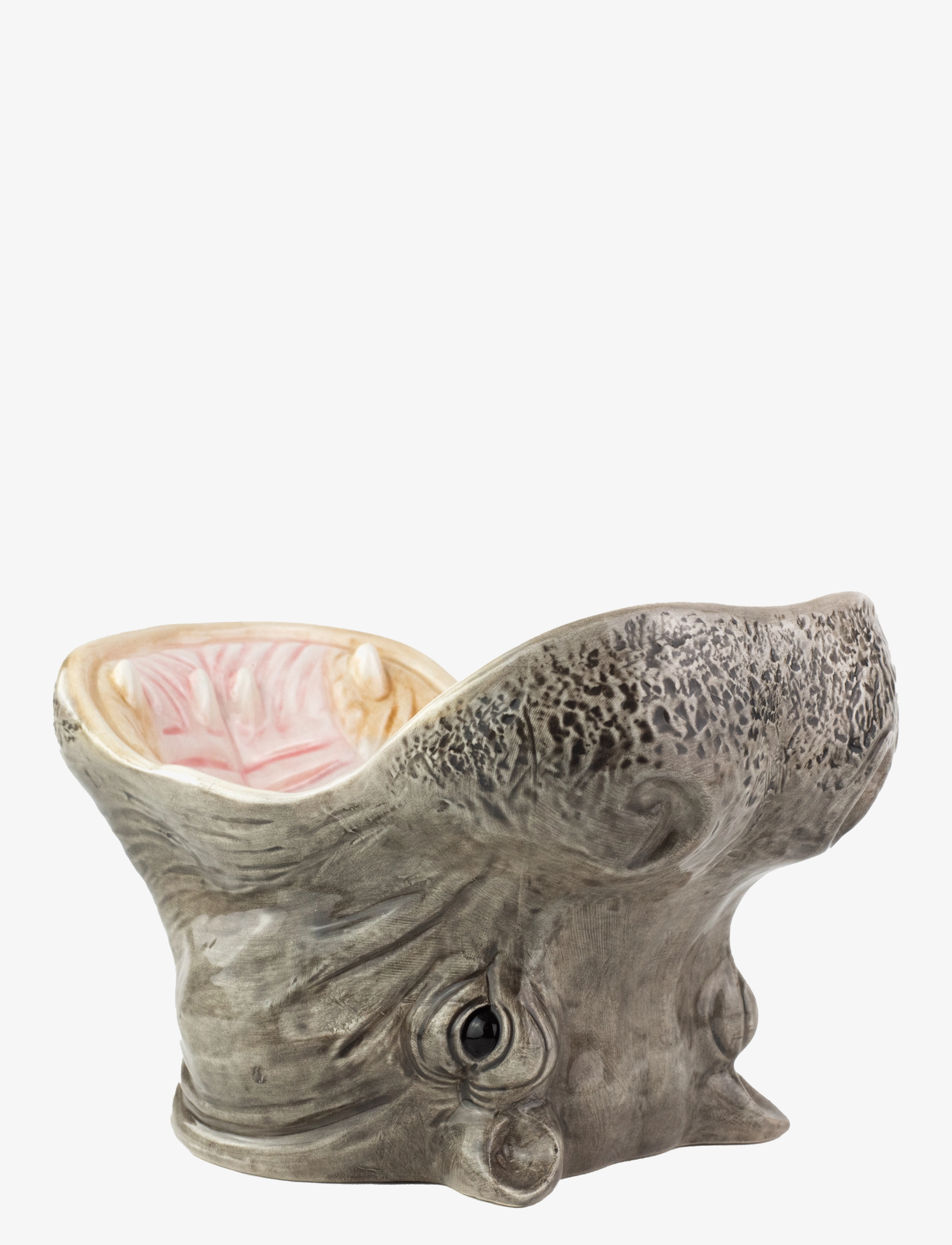 DONKEY Skål - Hungry Hippos Grau - 14X13.5X19CM - Unisex