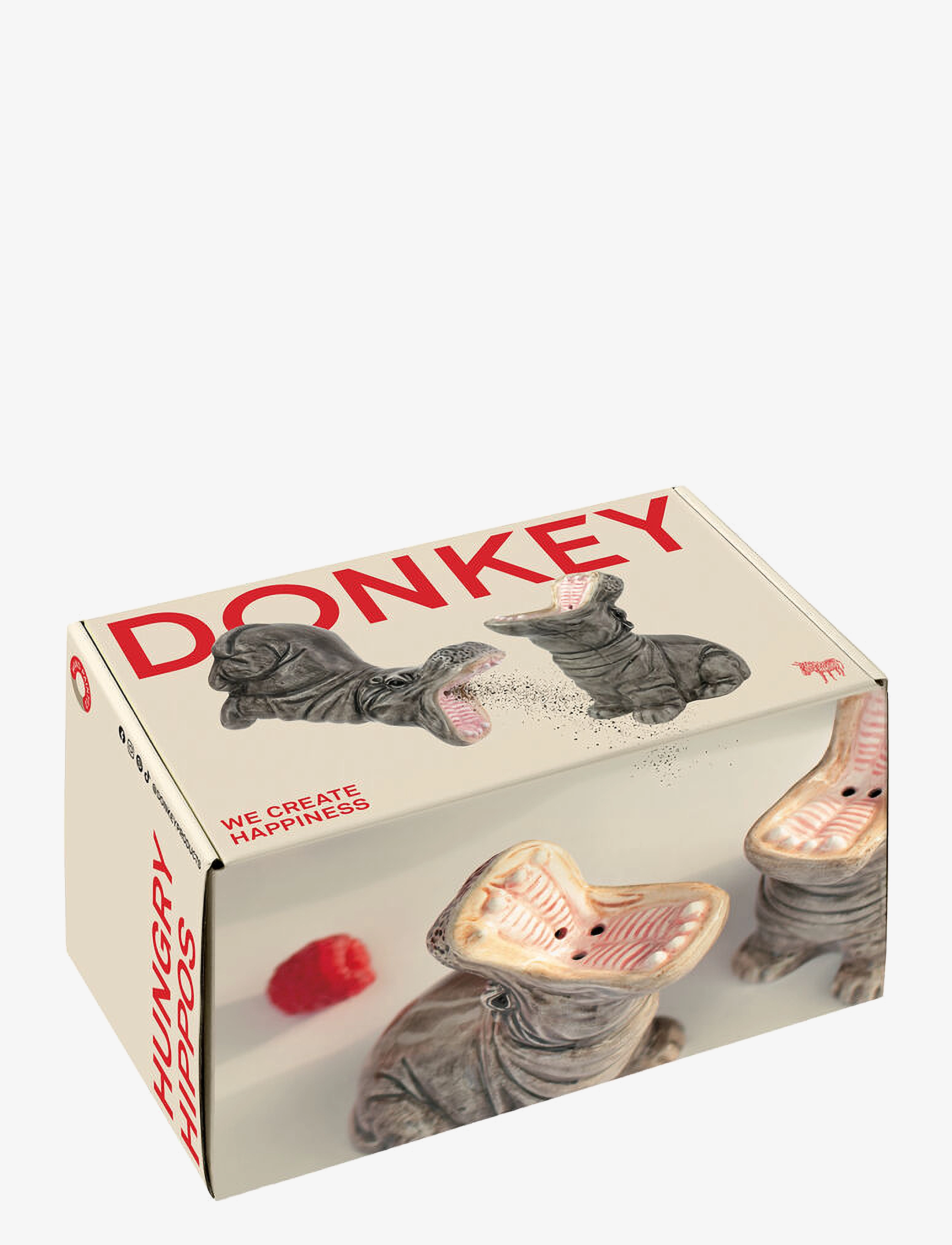 Donkey - Salt- og Pepper dispenser - Hungry Hippos - salt & peberkværne - grey - 2