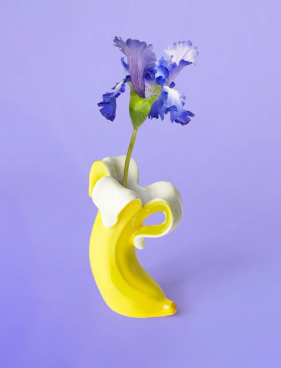 Donkey - Vase - Banana Romance - Small - vaasid - yellow - 0