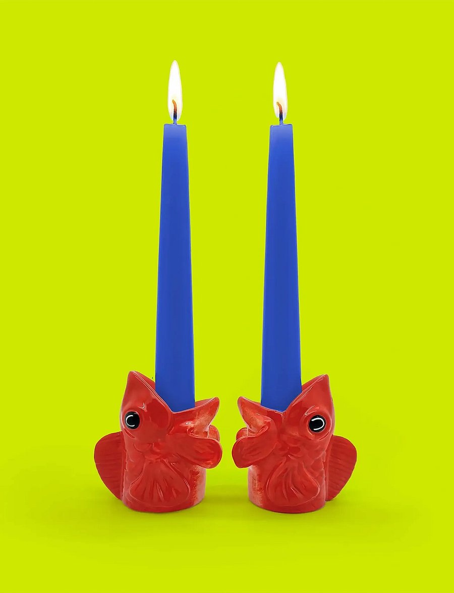 Donkey - Lysestage - Fishes for Dishes - küünlajalad - red - 0