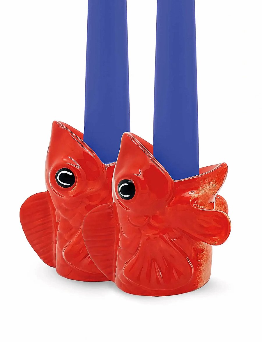 Donkey - Lysestage - Fishes for Dishes - küünlajalad - red - 2