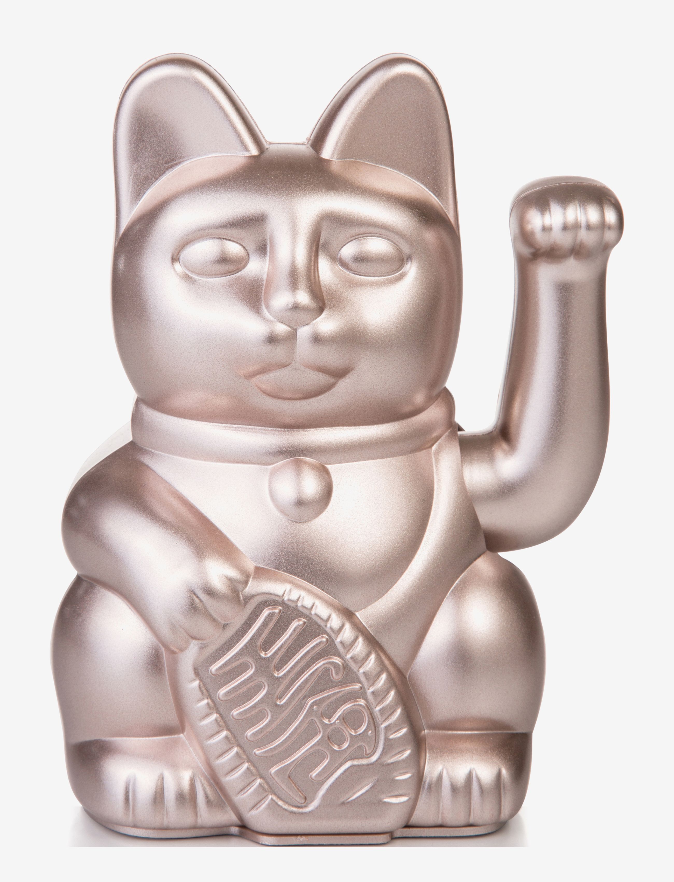 DONKEY Maneki-Neko - Lucky Cat Silber - H:15CM - Unisex