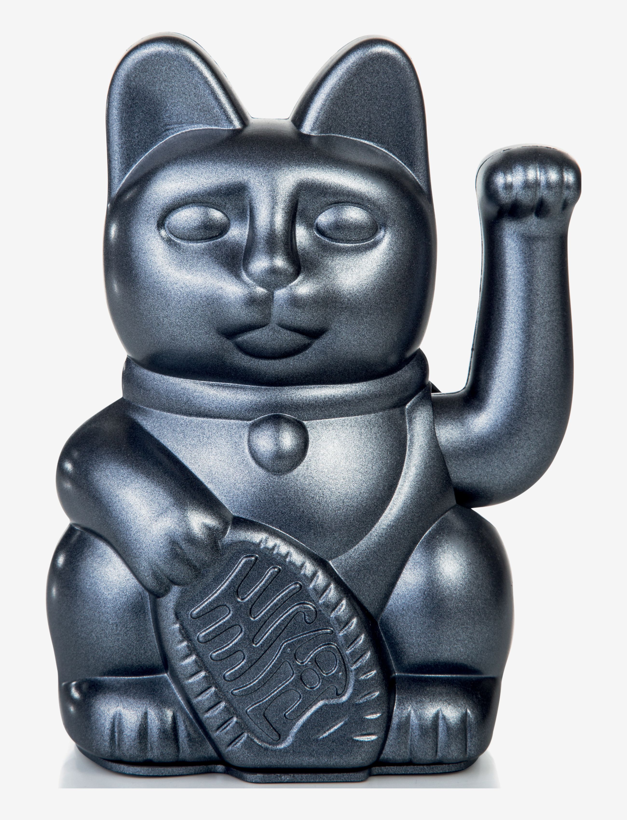 DONKEY Maneki-Neko - Lucky Cat Grau - H:15CM - Unisex