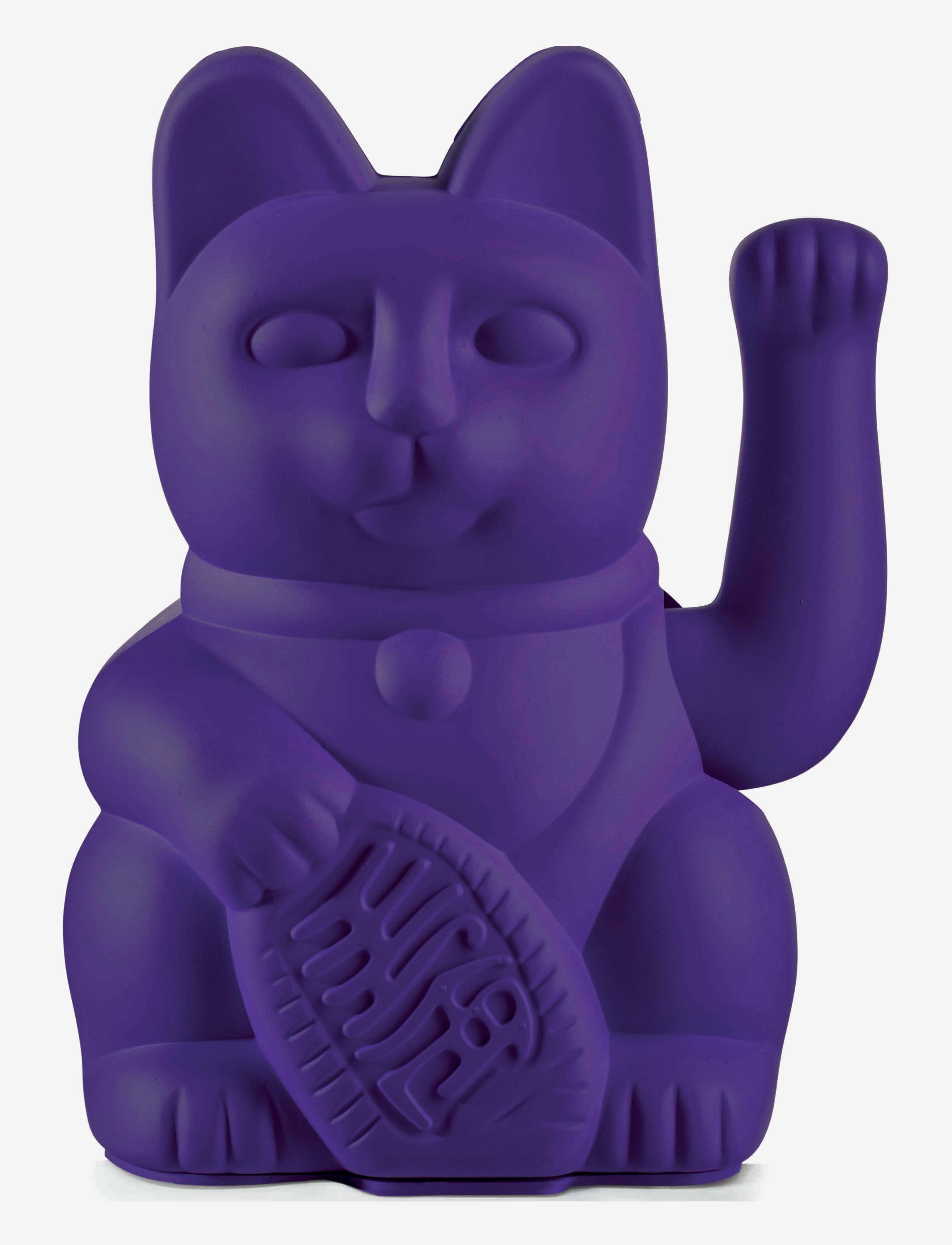 DONKEY Maneki-Neko - Lucky Cat Lila - H:15CM - Unisex