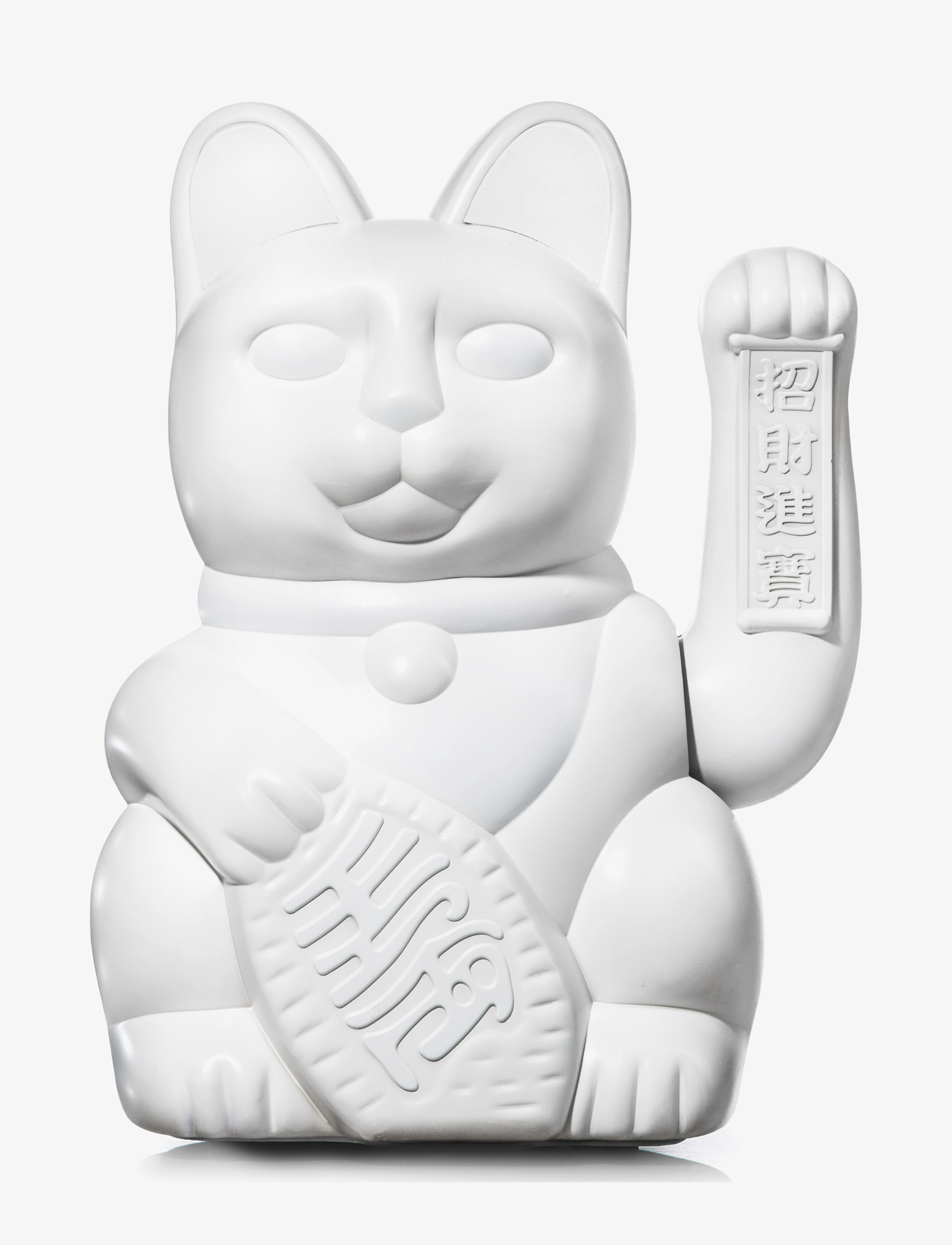 Donkey - Maneki-Neko - Large Lucky Cat - white - 0