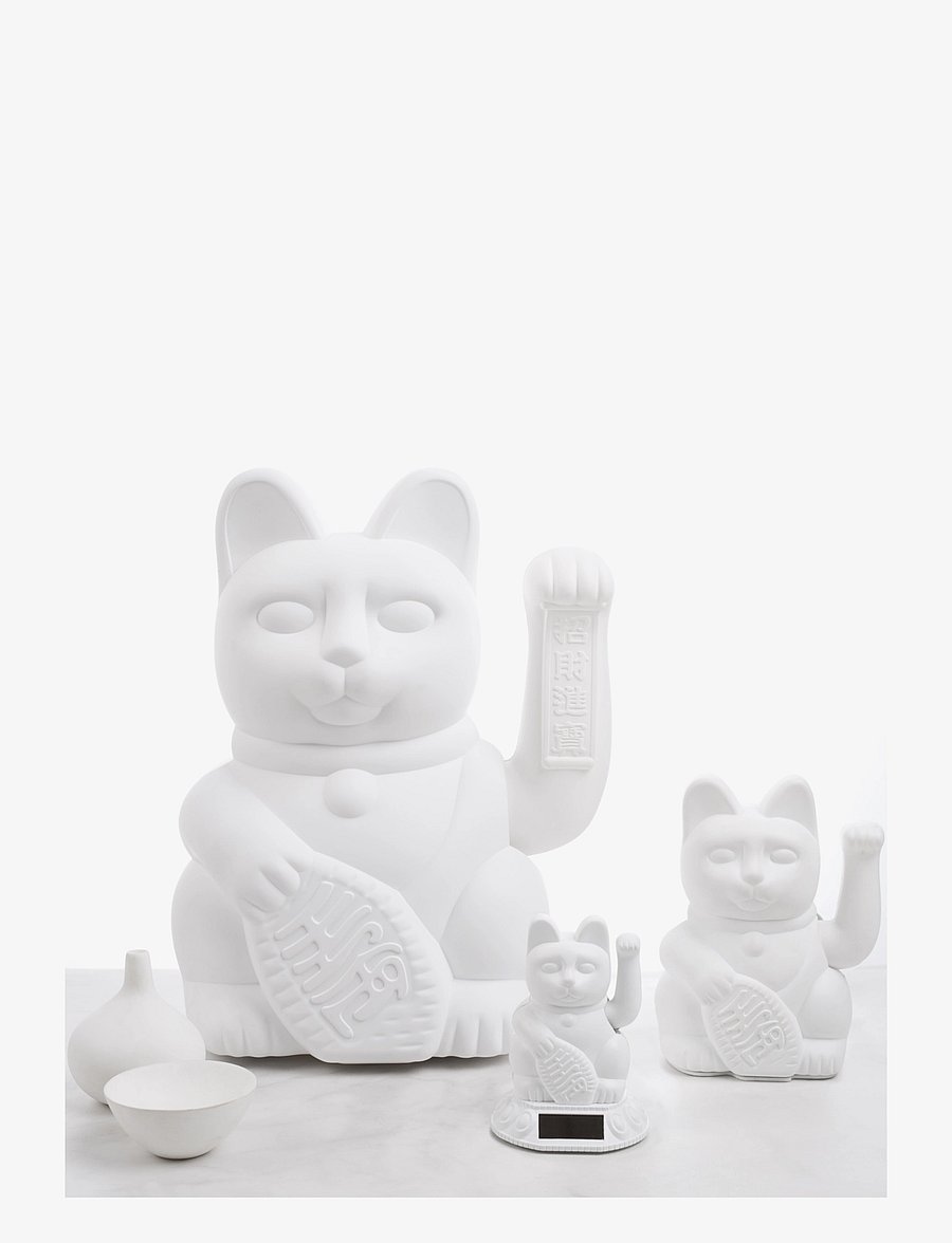 Donkey - Maneki-Neko - Large Lucky Cat - white - 1