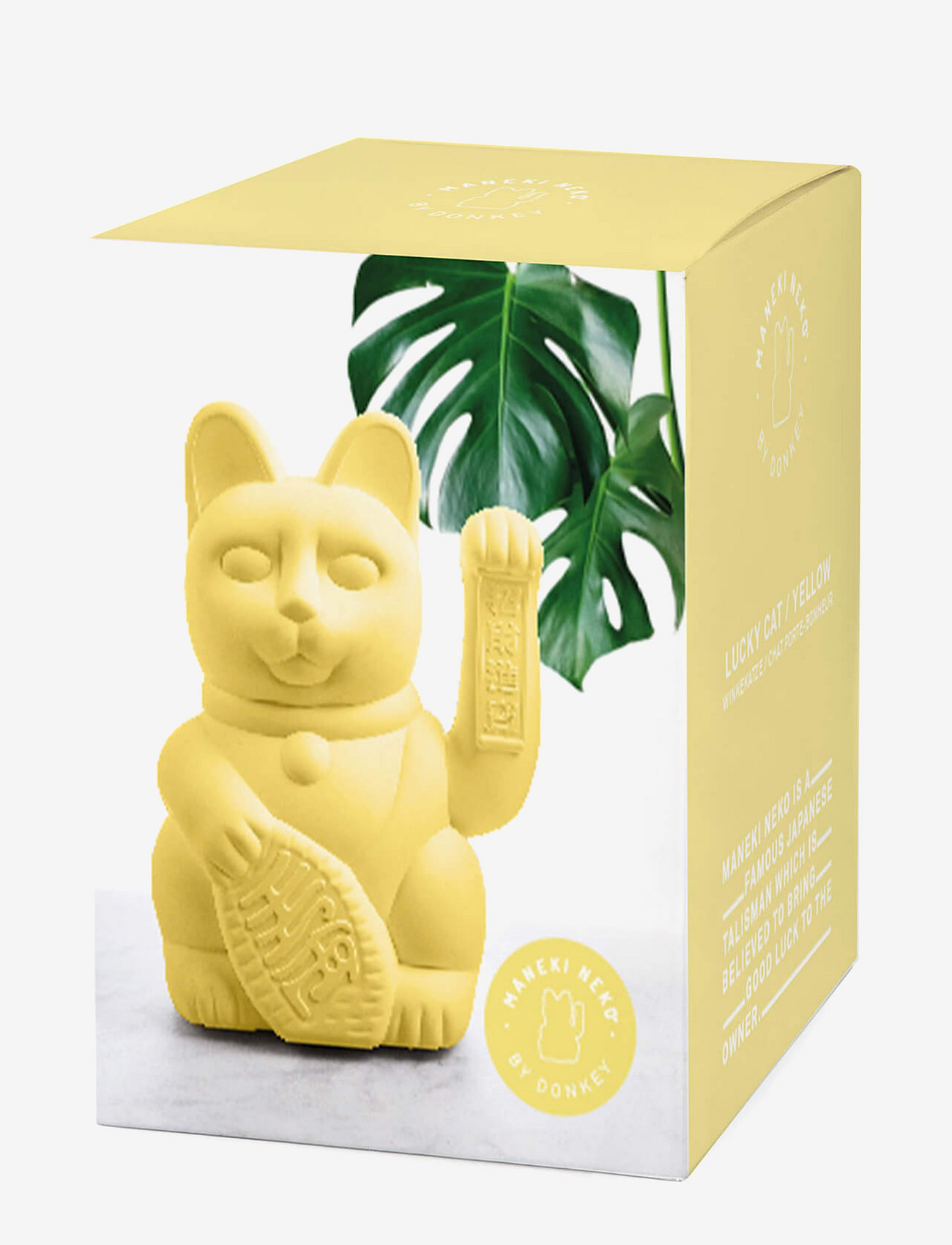Donkey - Maneki-Neko - Large Lucky Cat - yellow - 2