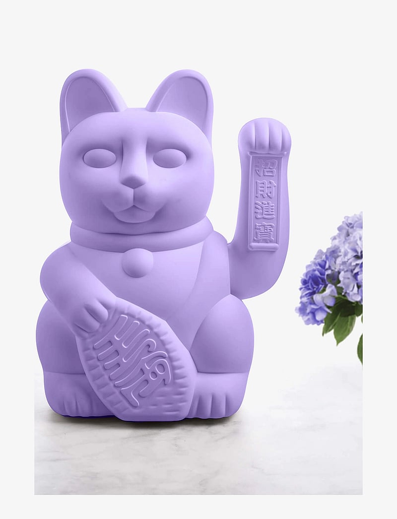Donkey - Maneki-Neko - Large Lucky Cat - lilac - 1
