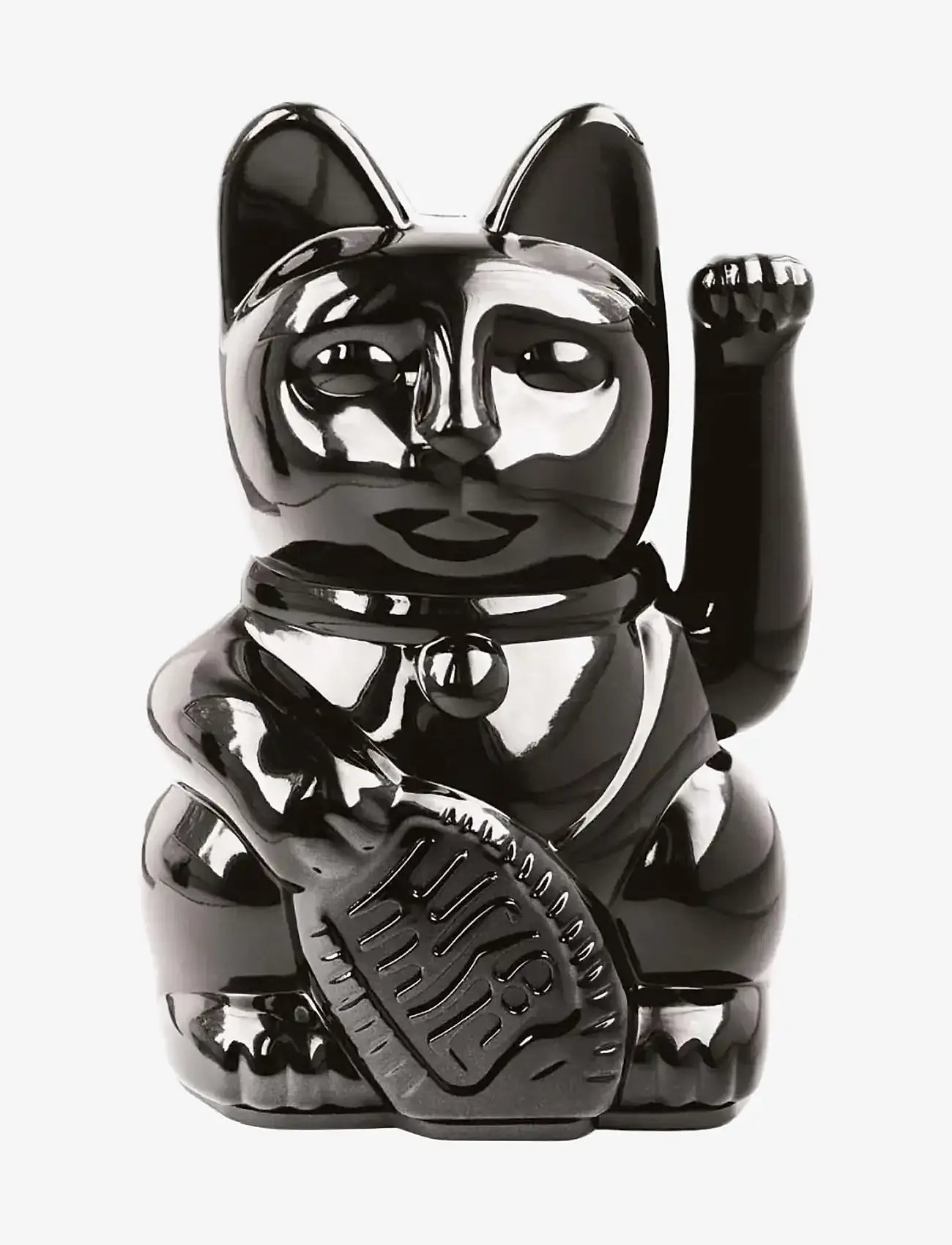 Donkey - Vinkende Kat - Maneki-Neko Mini - Shiny - Black - skulpturer & figurer - black - 0