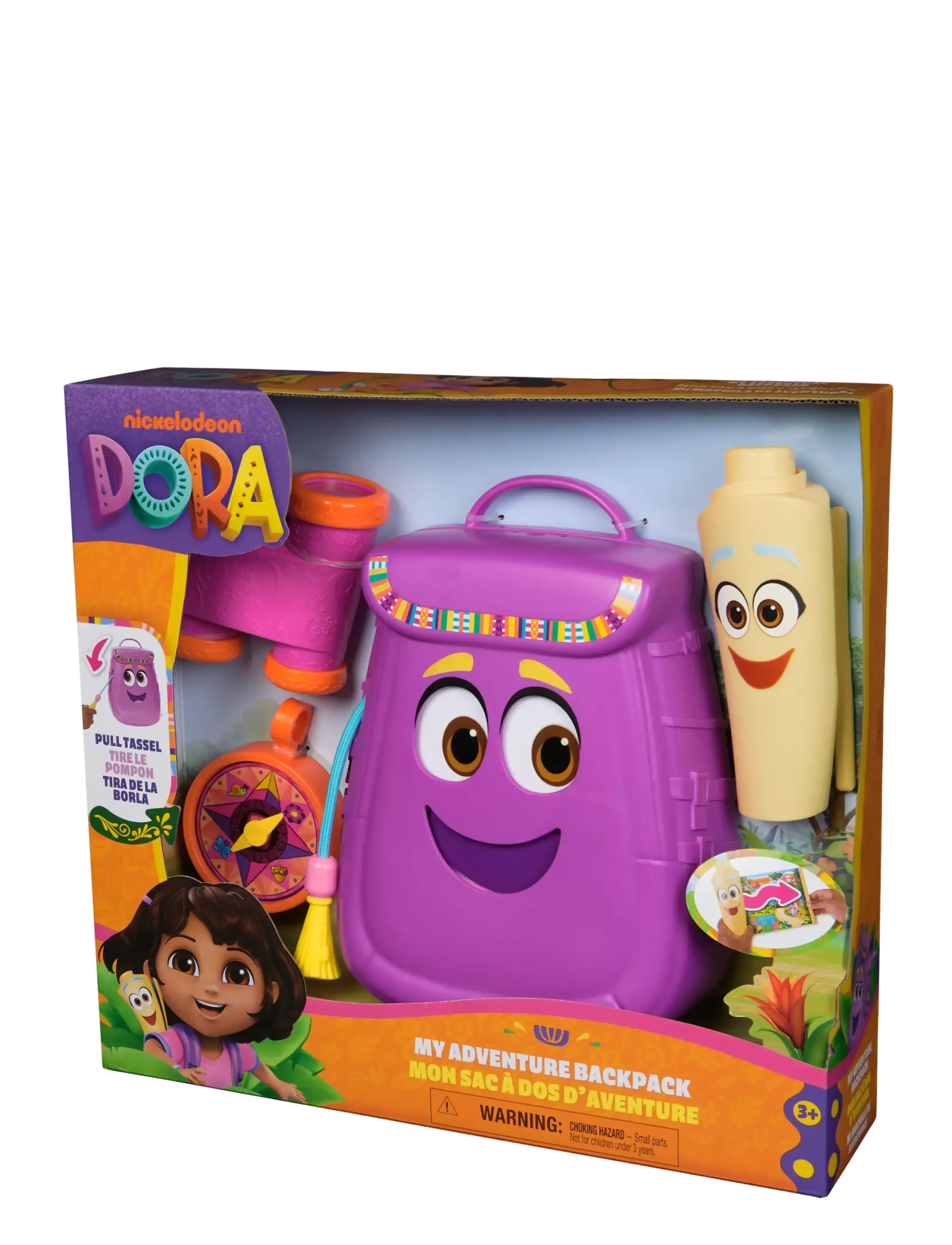 Dora the Explorer Dora The Explorer Backpack W. Map, One Size, Purple, Legesæt Og Actionfigurer > Film- Og Eventyrfigurer, Børn