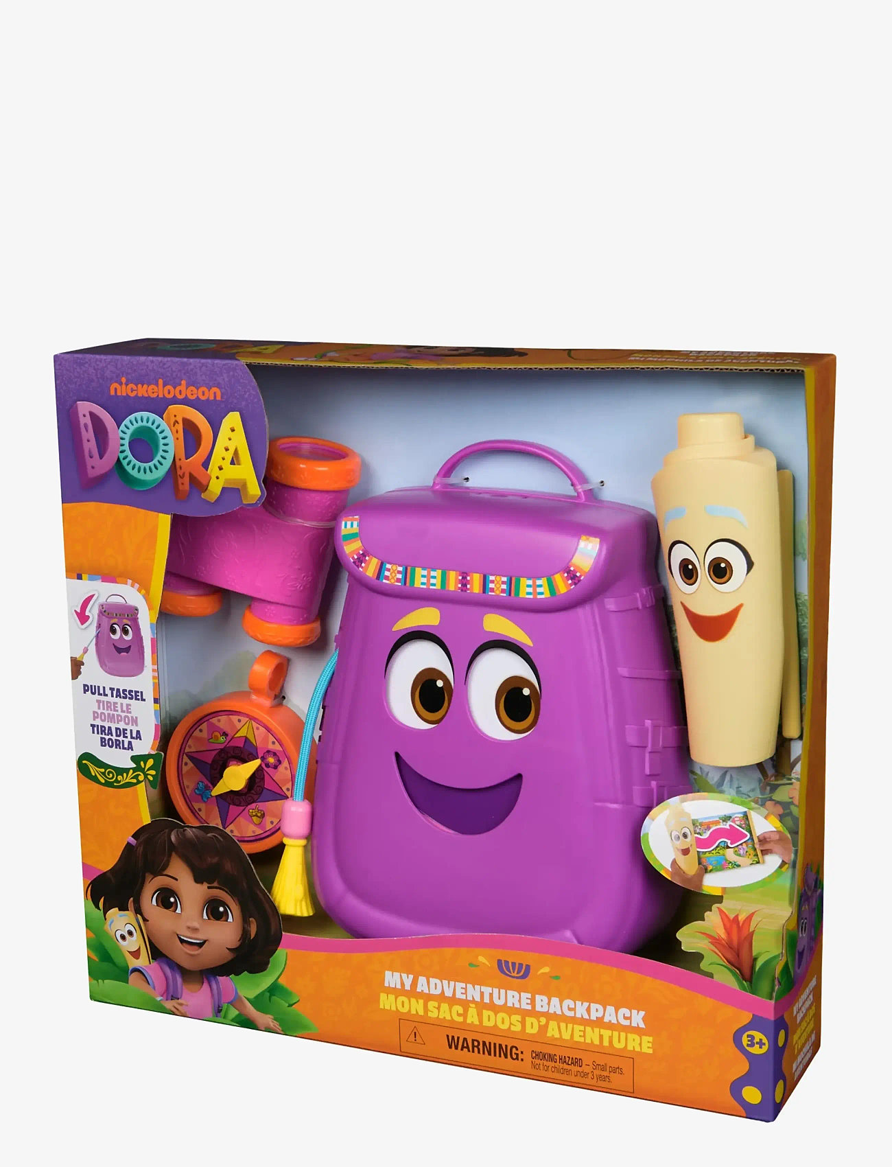Dora the Explorer - Dora The Explorer Backpack w. Map - film- & eventyrsfigurer - muti - 0