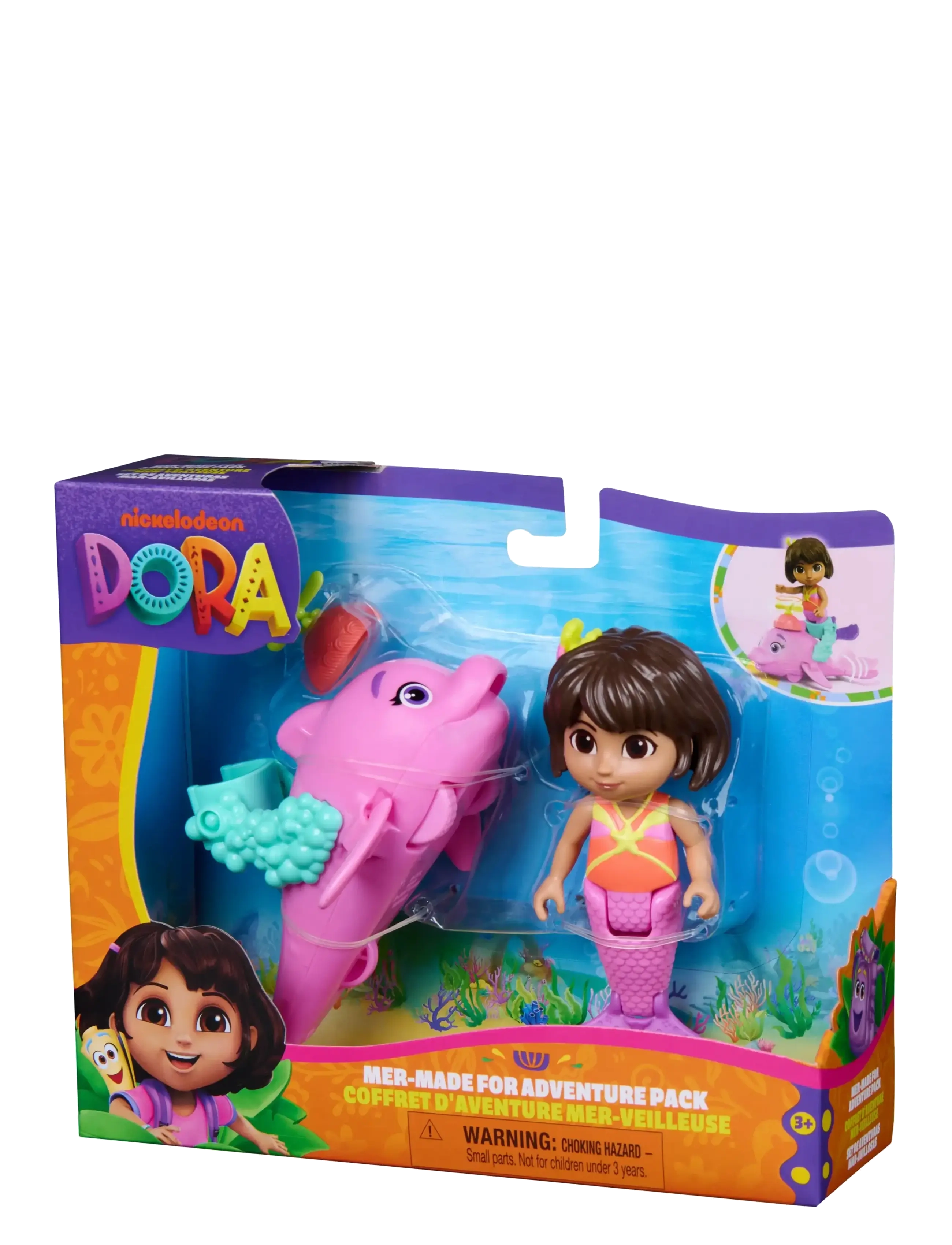 Dora the Explorer - Dora The Explorer Adventure Pack - Dora & Dolphin - legesæt - multi - 3