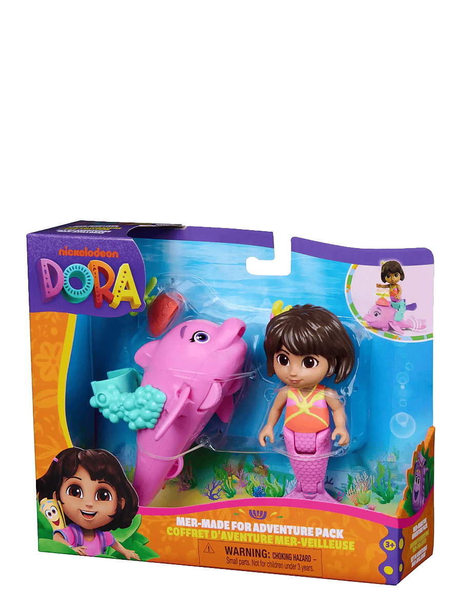 Dora the Explorer - Dora The Explorer Adventure Pack - Dora & Dolphin - legesæt - multi - 3