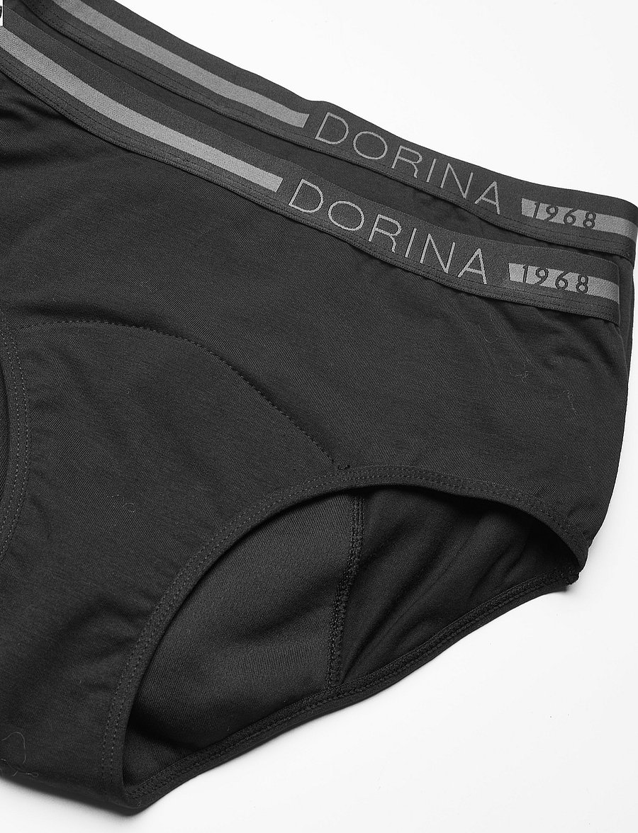 Dorina - PERIOD PANTIES -2PP - midi & maxi slips - black/black - 1