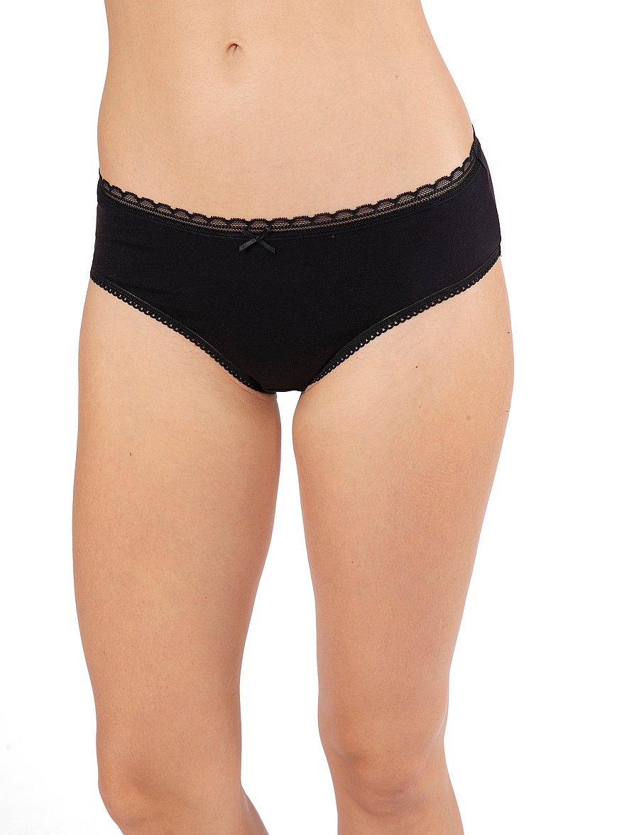 Dorina - Core NAOMI-5PP Hipster Classic - hipster og boyshort nærbuxur - black/beige/ivory/beige/black - 0