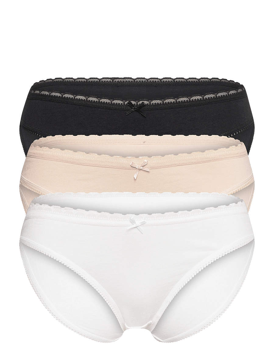 Dorina - - NAOMI-3PP BRIEF - alltags-style - ivory/beige/black - 1