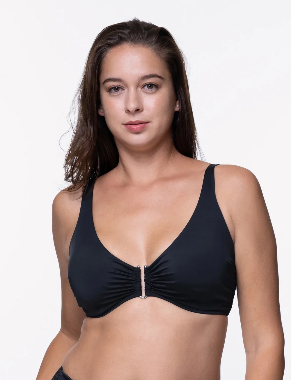 Dorina - EUREKA Bikini Top - triangelformad bikinis - black - 0