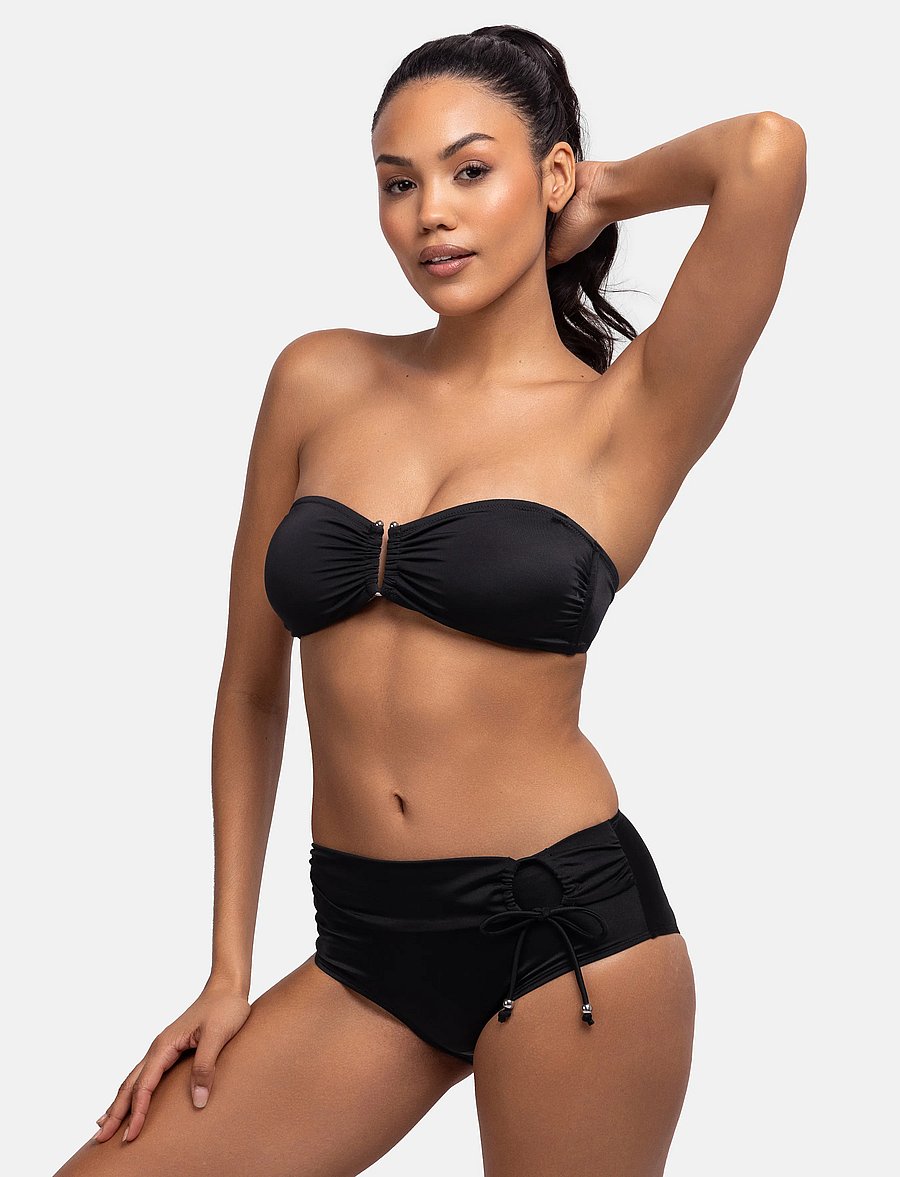 Dorina - EUREKA Hipster Classic - kõrge pihaga bikiinid - black - 4