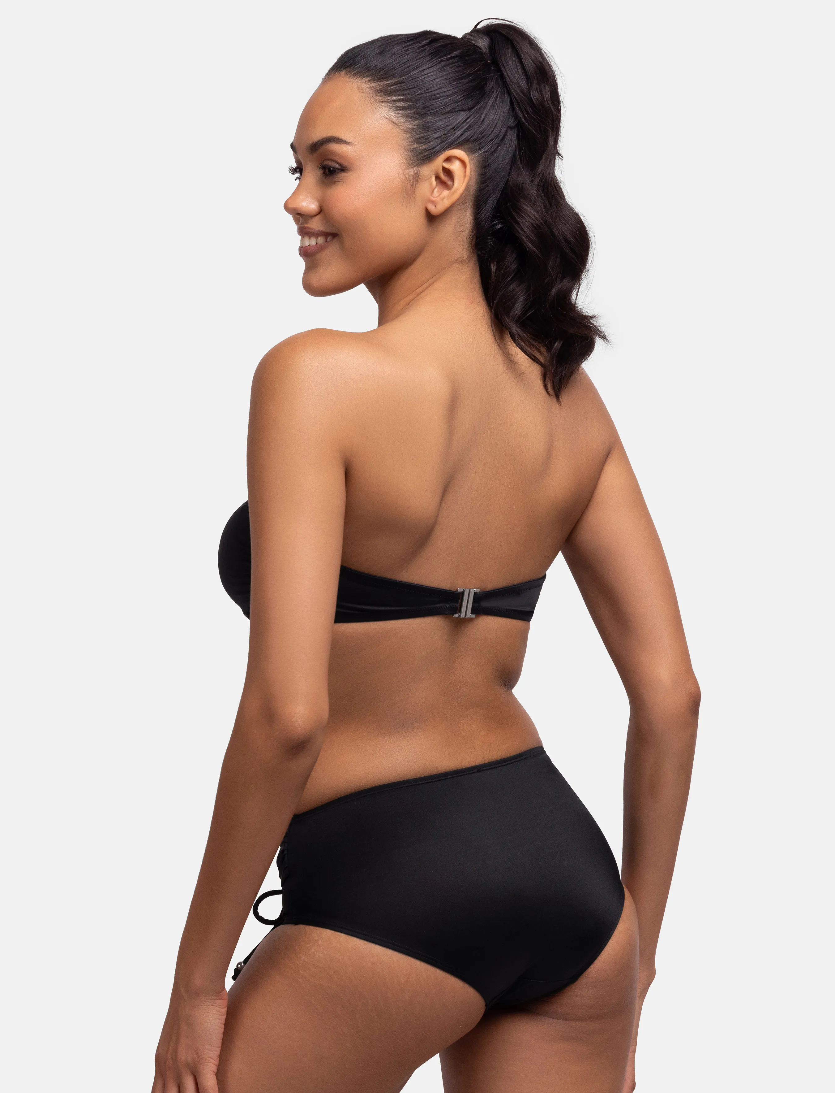 Dorina - EUREKA Hipster Classic - højtaljede bikiniunderdele - black - 5