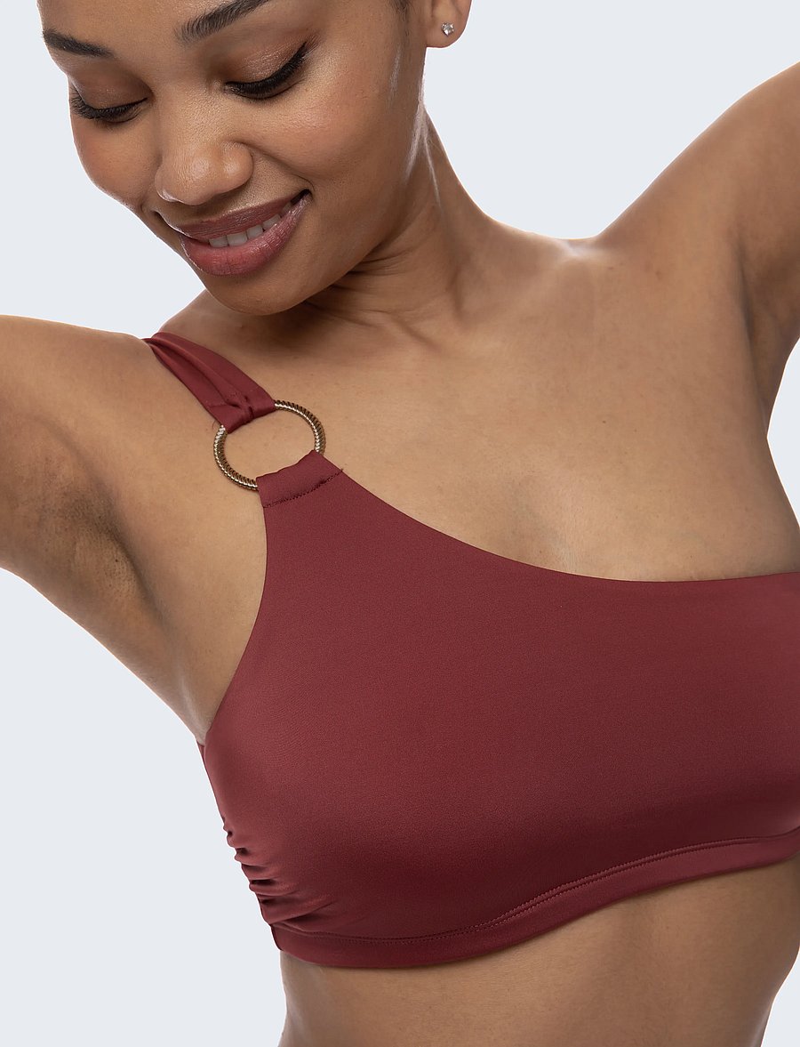 Dorina - AZORES Bikini Top - bandeau-bikinis - red - 4