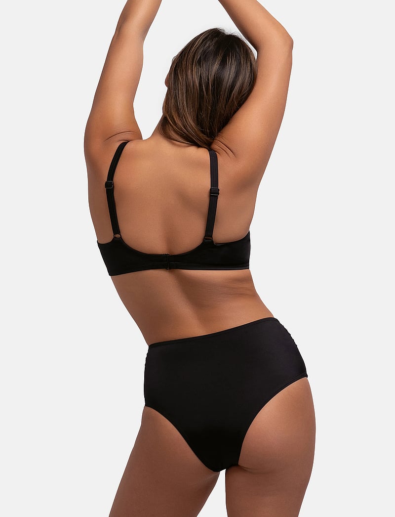 Dorina - AZORES Midi - bikinitrosor med hög midja - black - 2