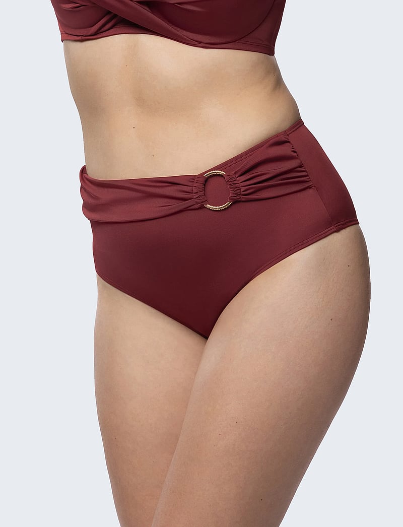 Dorina - AZORES Midi - high waist bikini bottoms - red - 0