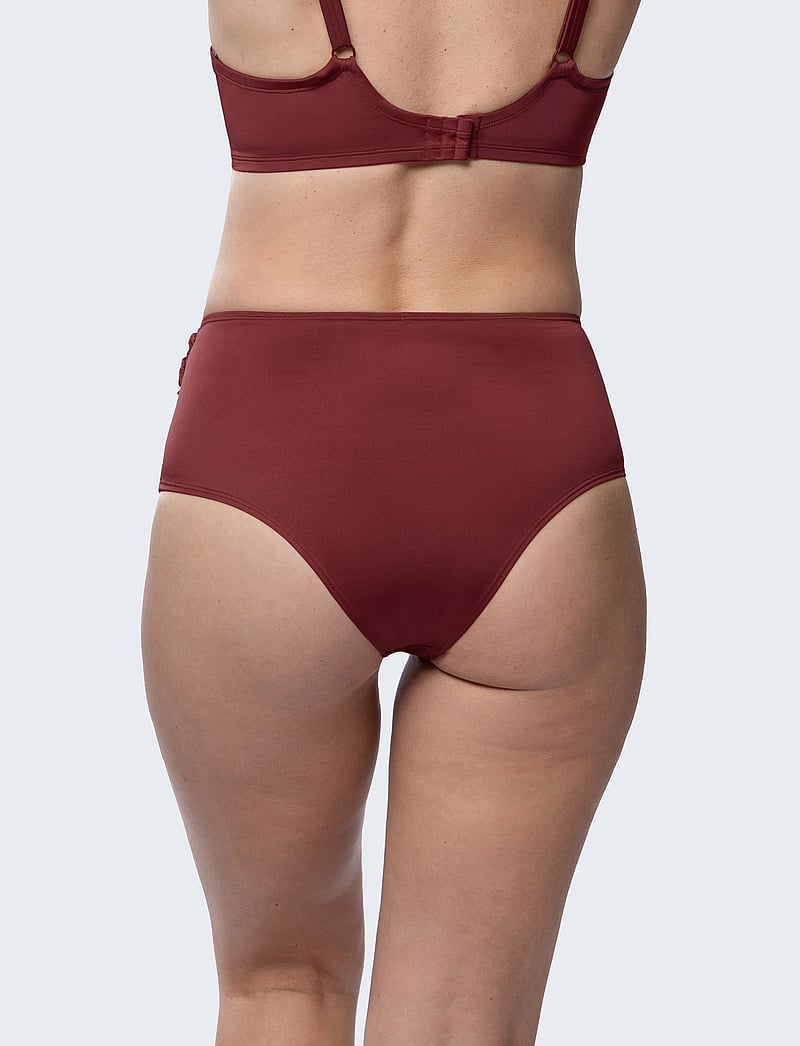 Dorina - AZORES Midi - high waist bikini bottoms - red - 2