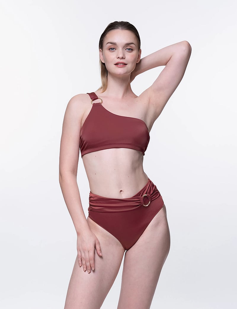 Dorina - AZORES Midi - high waist bikini bottoms - red - 3