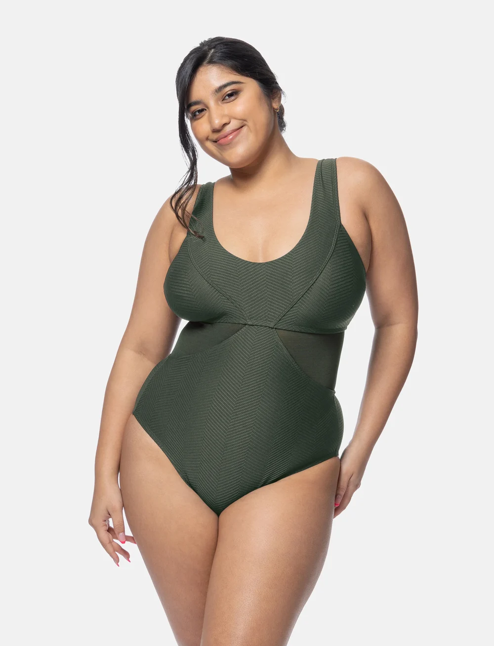 Dorina - SAINT TROPEZ SHAPING_SWIMSUIT - ujumistrikood - green - 0