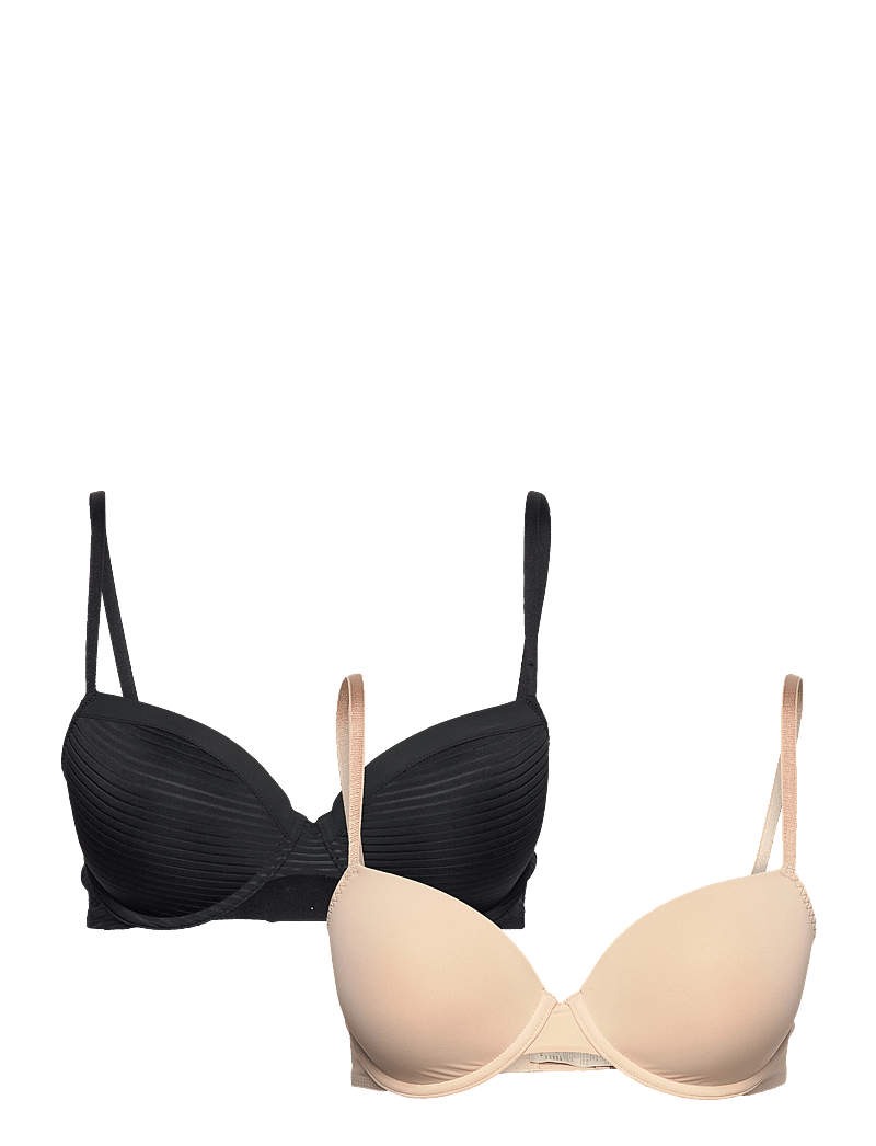 Dorina - LOUISE/ECO-2PP LIGHT PADDED DEMI - push up bras - black/beige - 1