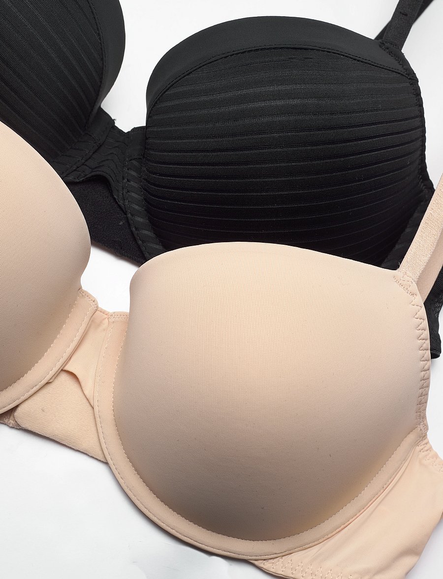 Dorina - LOUISE/ECO-2PP LIGHT PADDED DEMI - push up bh'er - black/beige - 5