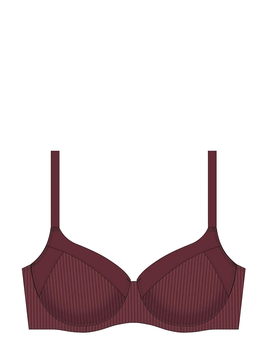 Dorina - CARMEN DEMI - push up bras - burgundy - 1