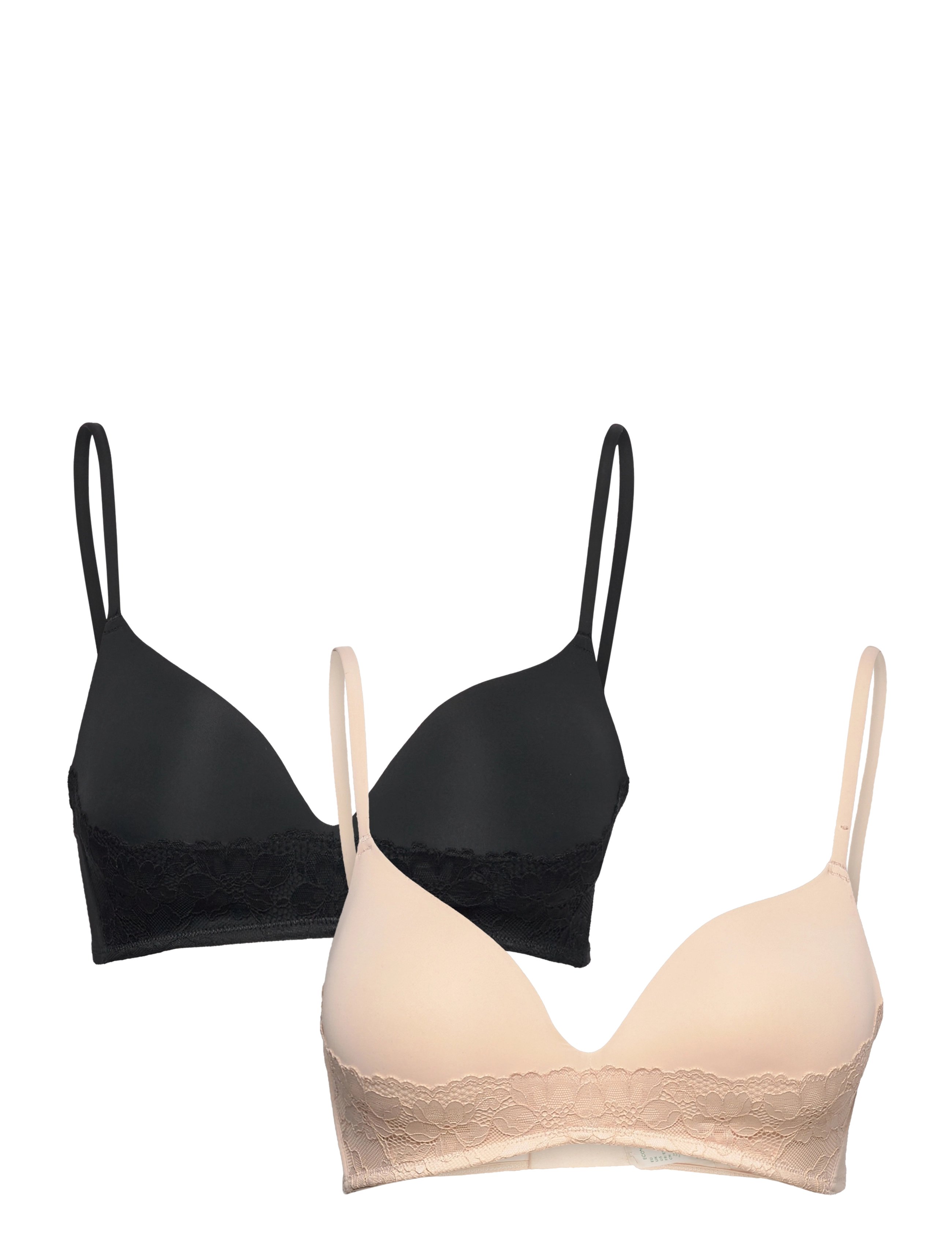 Dorina FILI/LACE-2PP LIGHT PADDED SOFT BRA - Kampagne - BEIGE/BLACK / beige