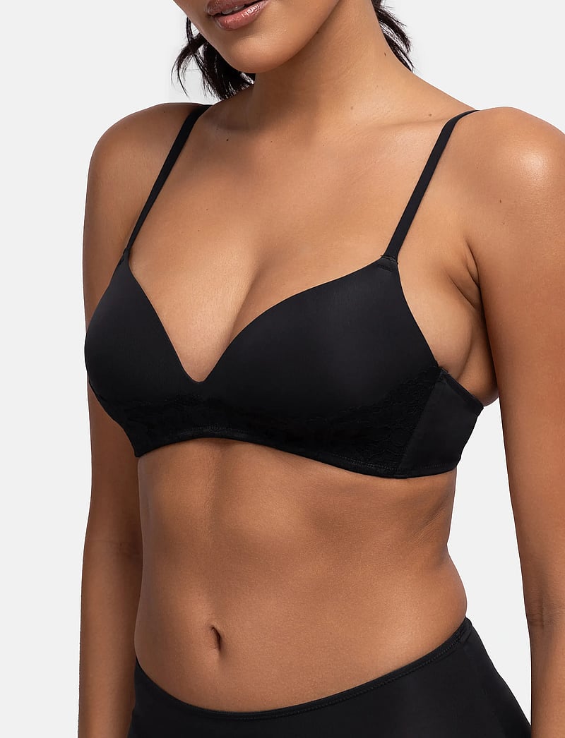 Dorina - FILI/LACE-2PP LIGHT PADDED SOFT BRA - push-up bh:ar - beige/black - 5