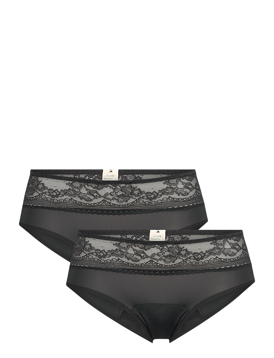 Dorina - ECO MOON/LACE-2PP Hipster_Classic - hipster og boyshort nærbuxur - black/black - 1
