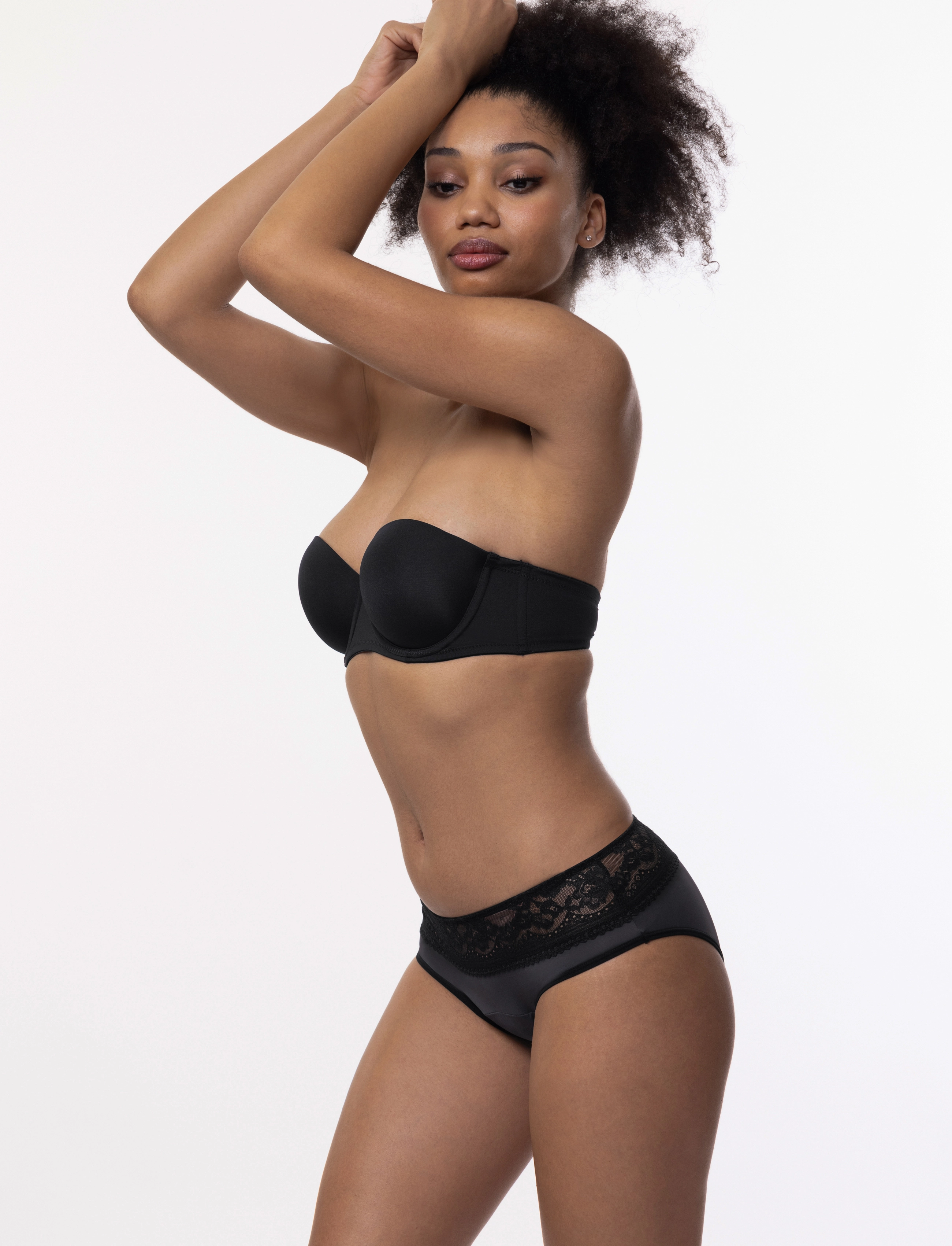 Dorina - ECO MOON/LACE-2PP Hipster_Classic - hipster og boyshort nærbuxur - black/black - 0