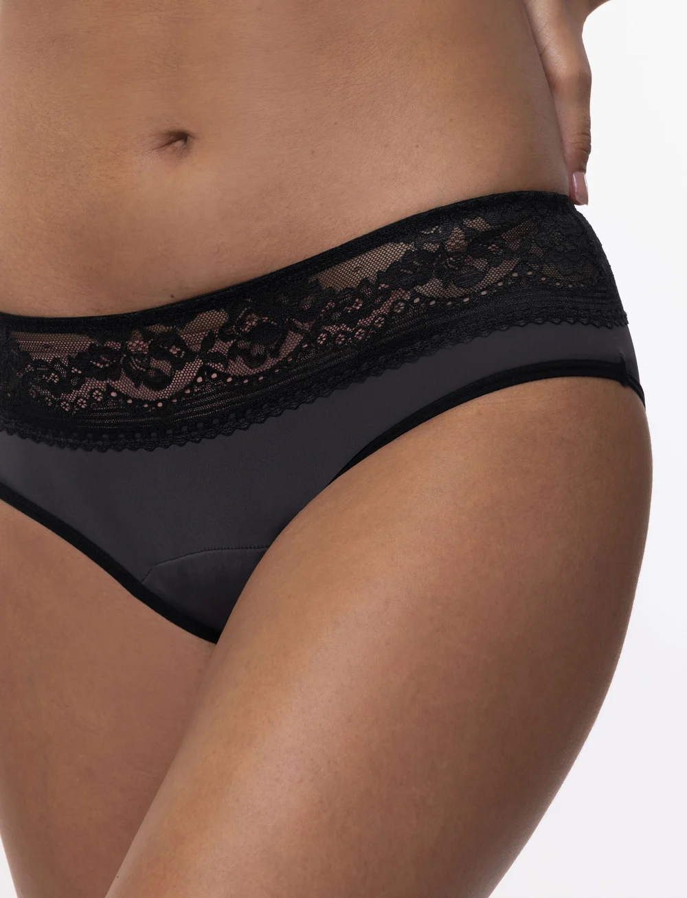 Dorina - ECO MOON/LACE-2PP Hipster_Classic - päevade aluspüksid - black/black - 3