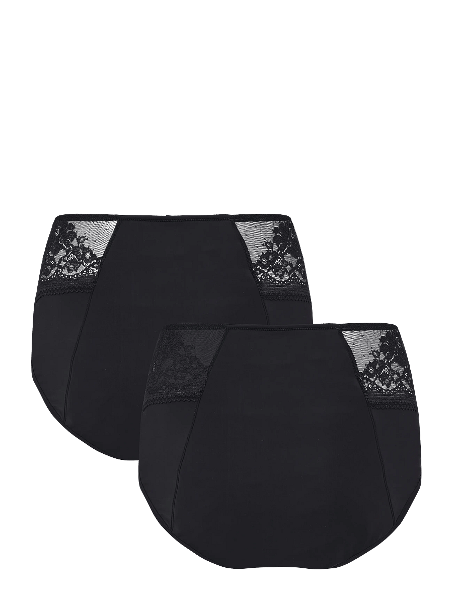 Dorina - PERIOD PANTIES LACE - mensprodukter - black/black - 1