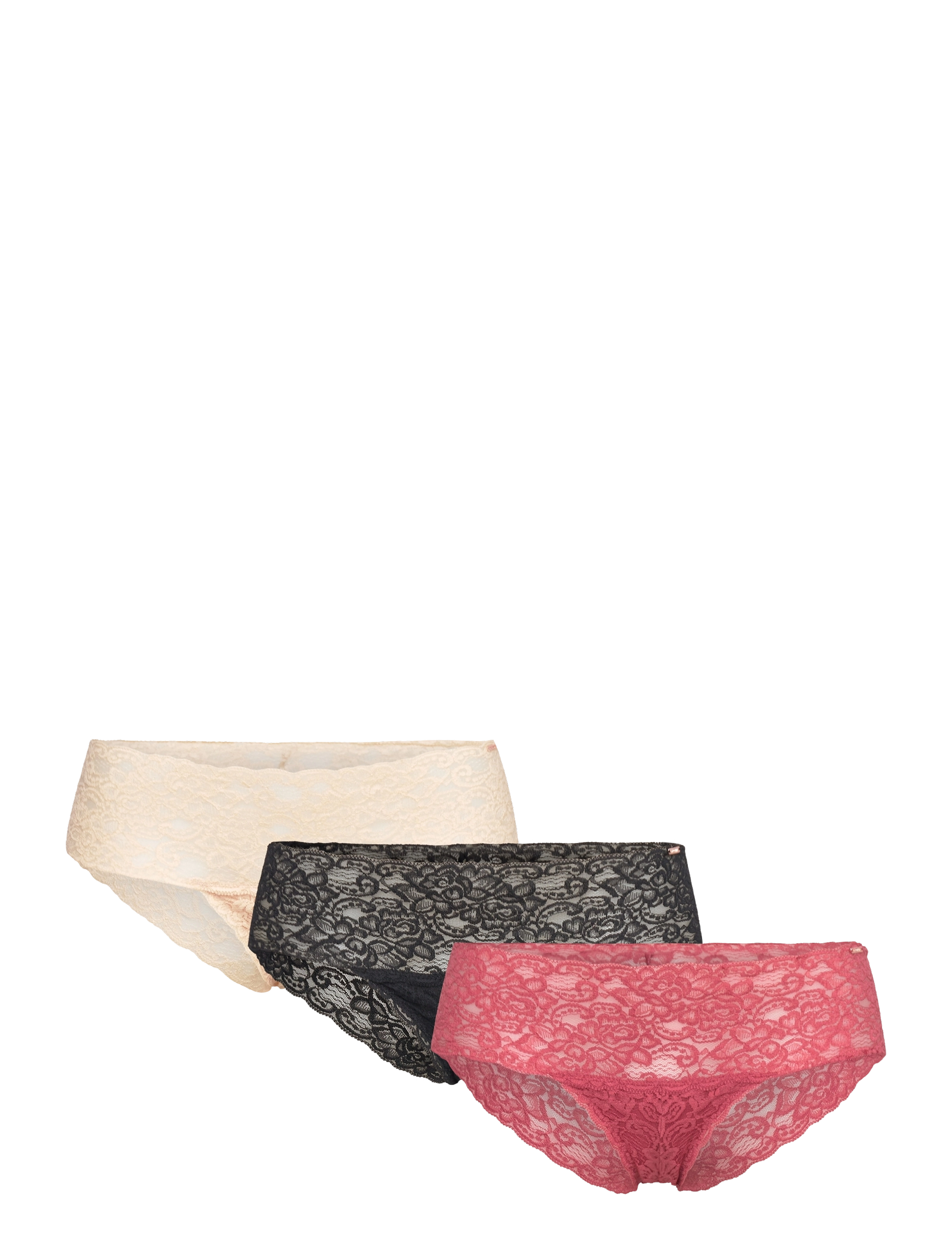 Dorina LANA/ECO-3PP BRIEF - Alusvaatteet - CORAL/BEIGE/BLACK / multi
