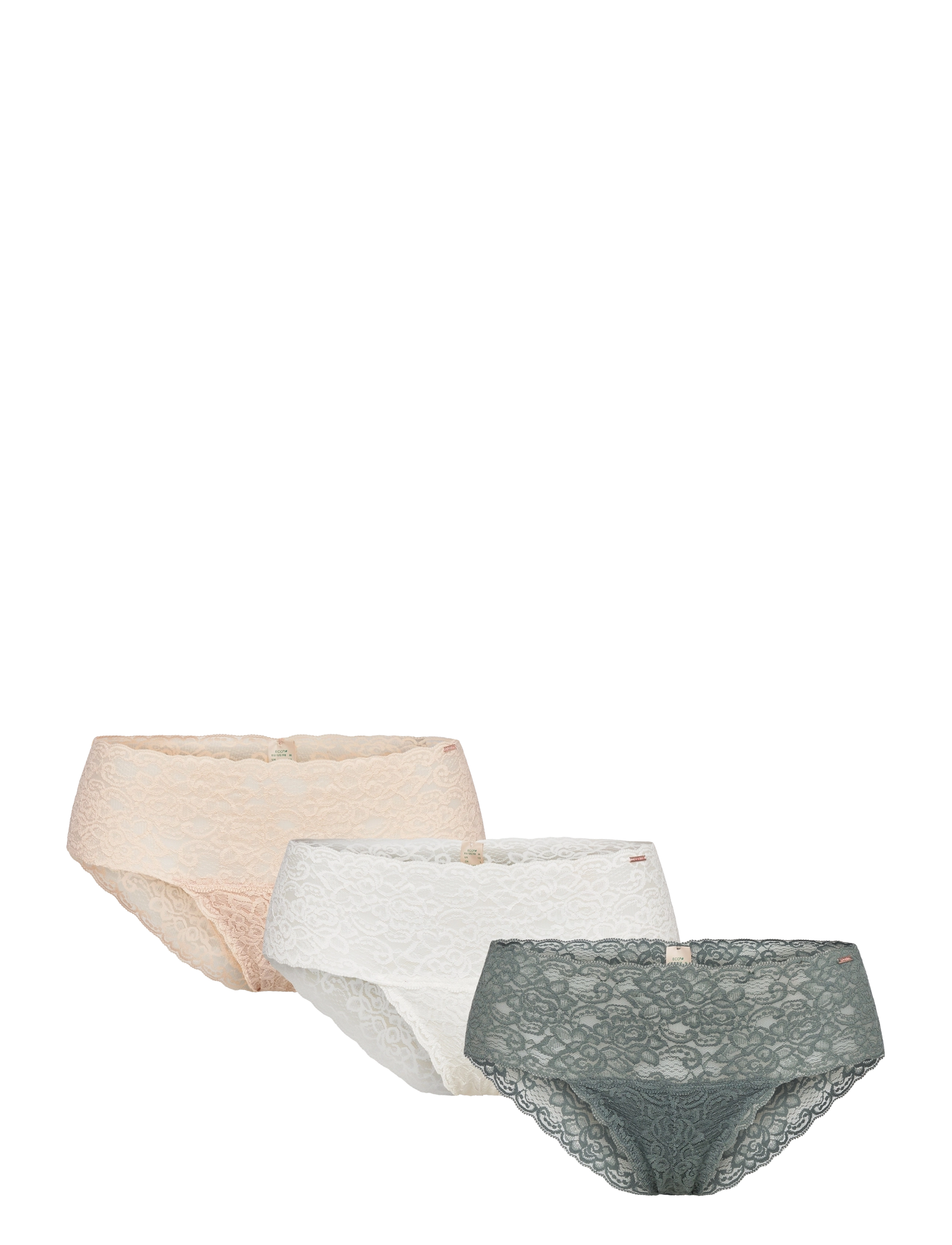 Dorina LANA/ECO-3PP BRIEF - Briefs - GREEN/BEIGE/IVORY / green